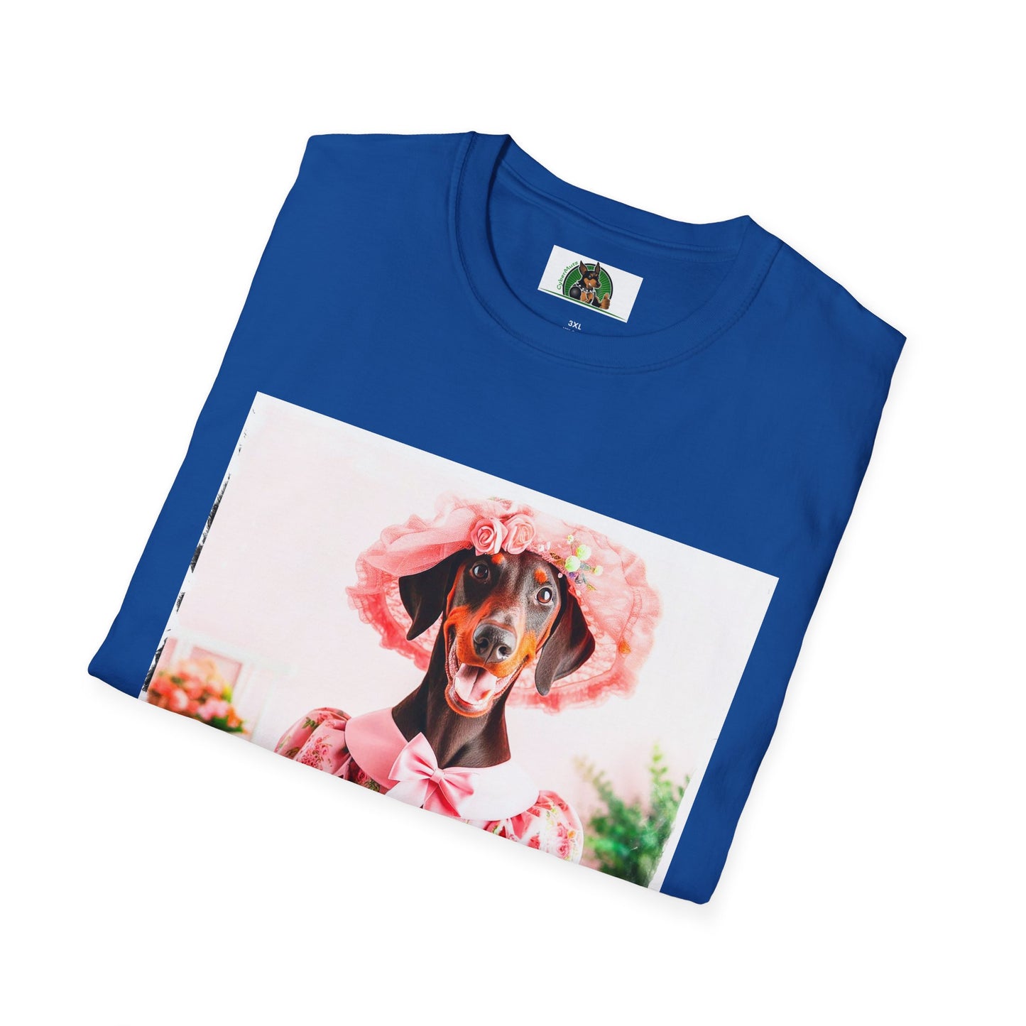 Doberman easter t shirt T-Shirt Printify