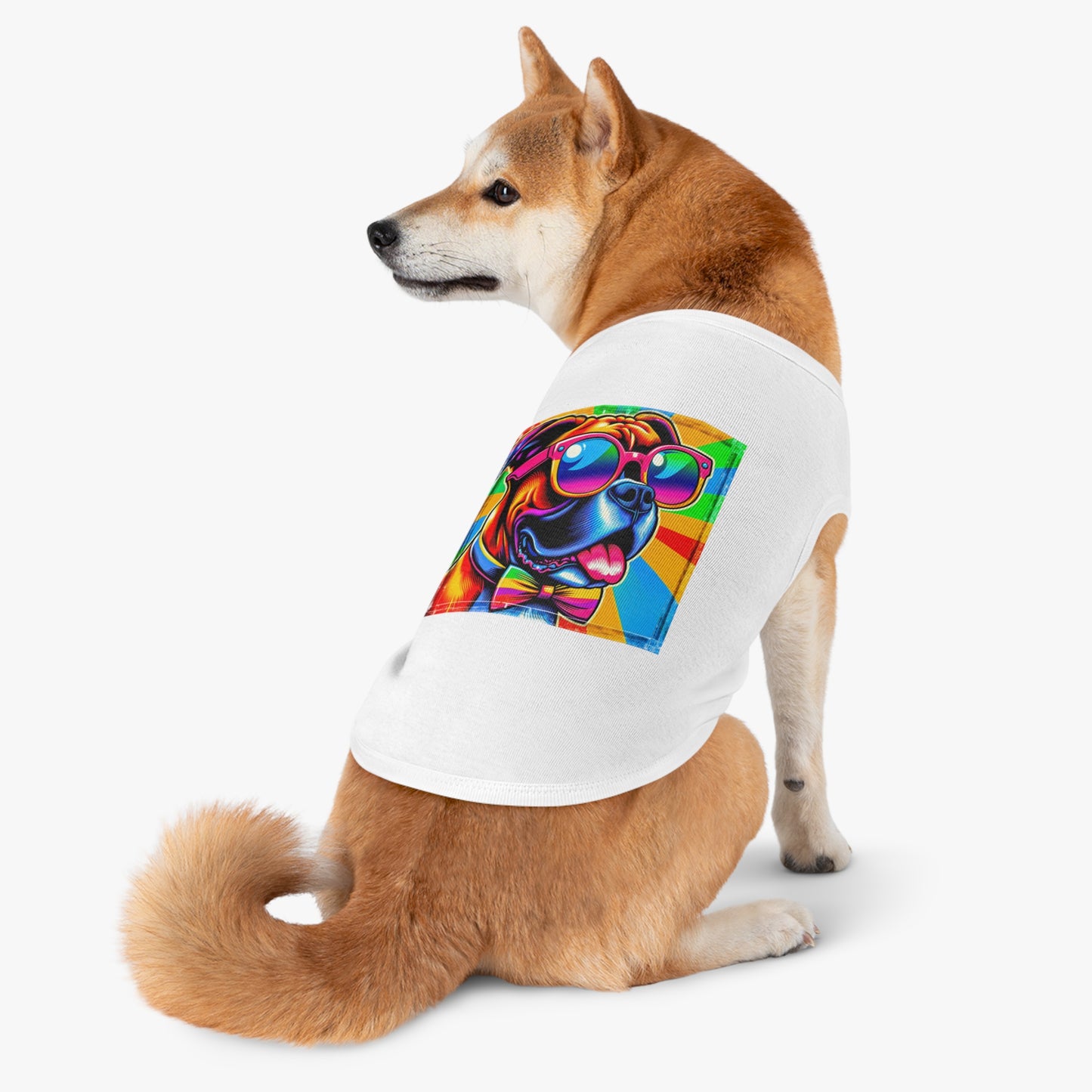 Pet Tank Top Boxer Pets Printify
