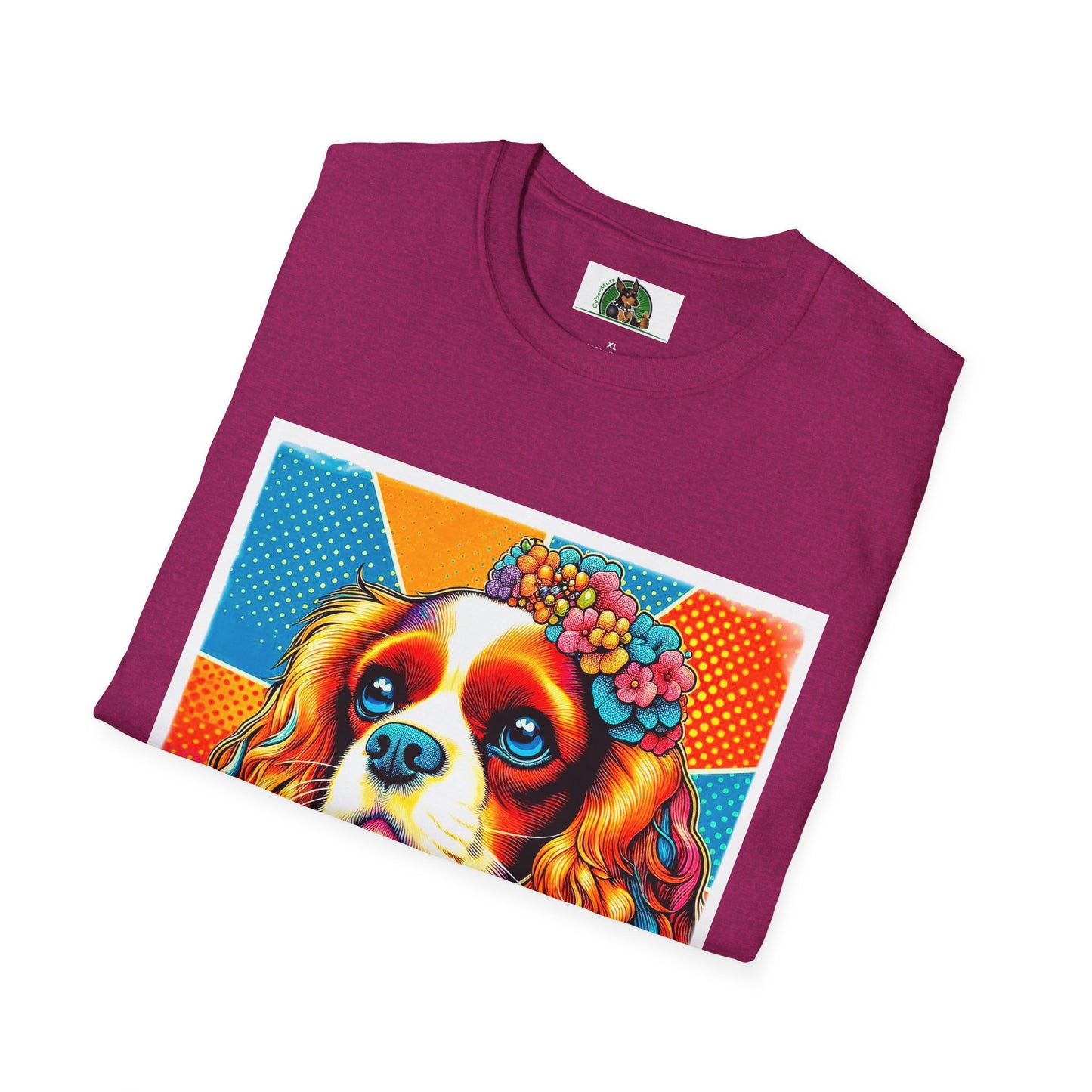 Cavalier King Charles Spaniel Female Pop Art Dog TShirt