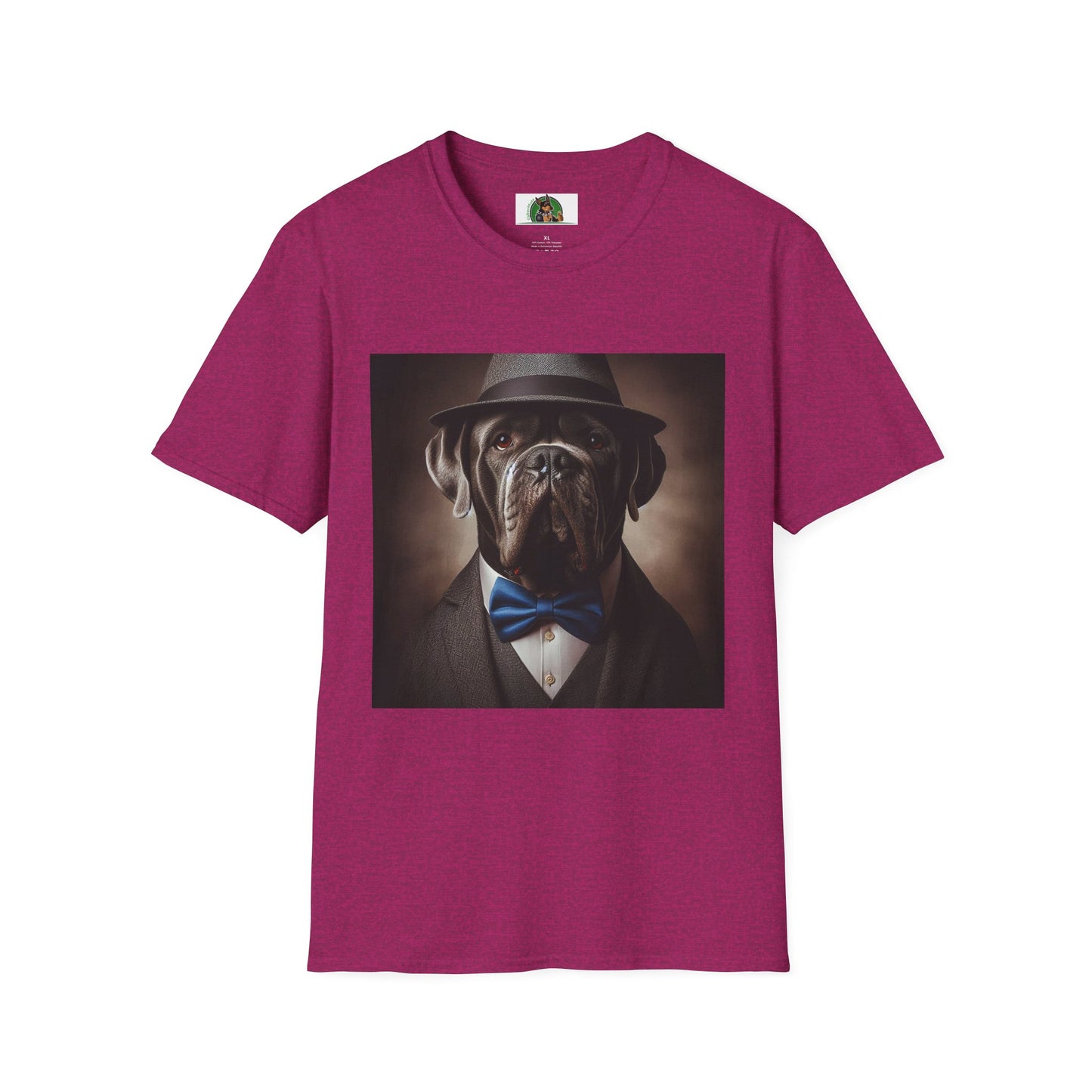 Cane Corso Dapper Dog TShirt T-Shirt Printify S Antique Heliconia