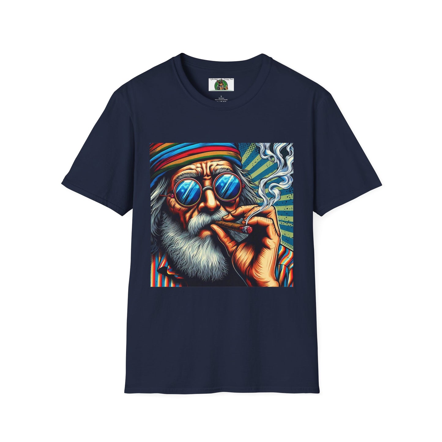 Smoke it up Wacky Dude T-Shirt Printify Navy S