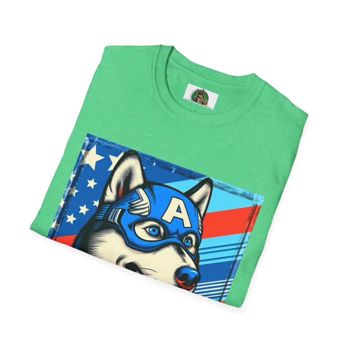 Husky super hero shirt