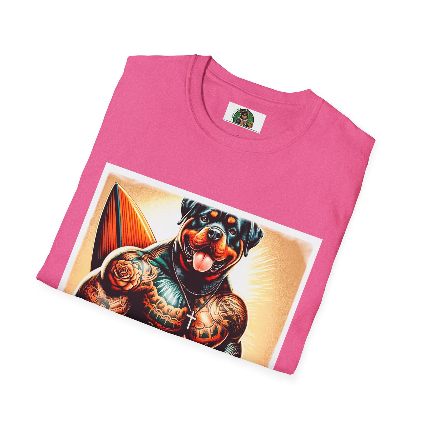 Rottweiler muscles surfer