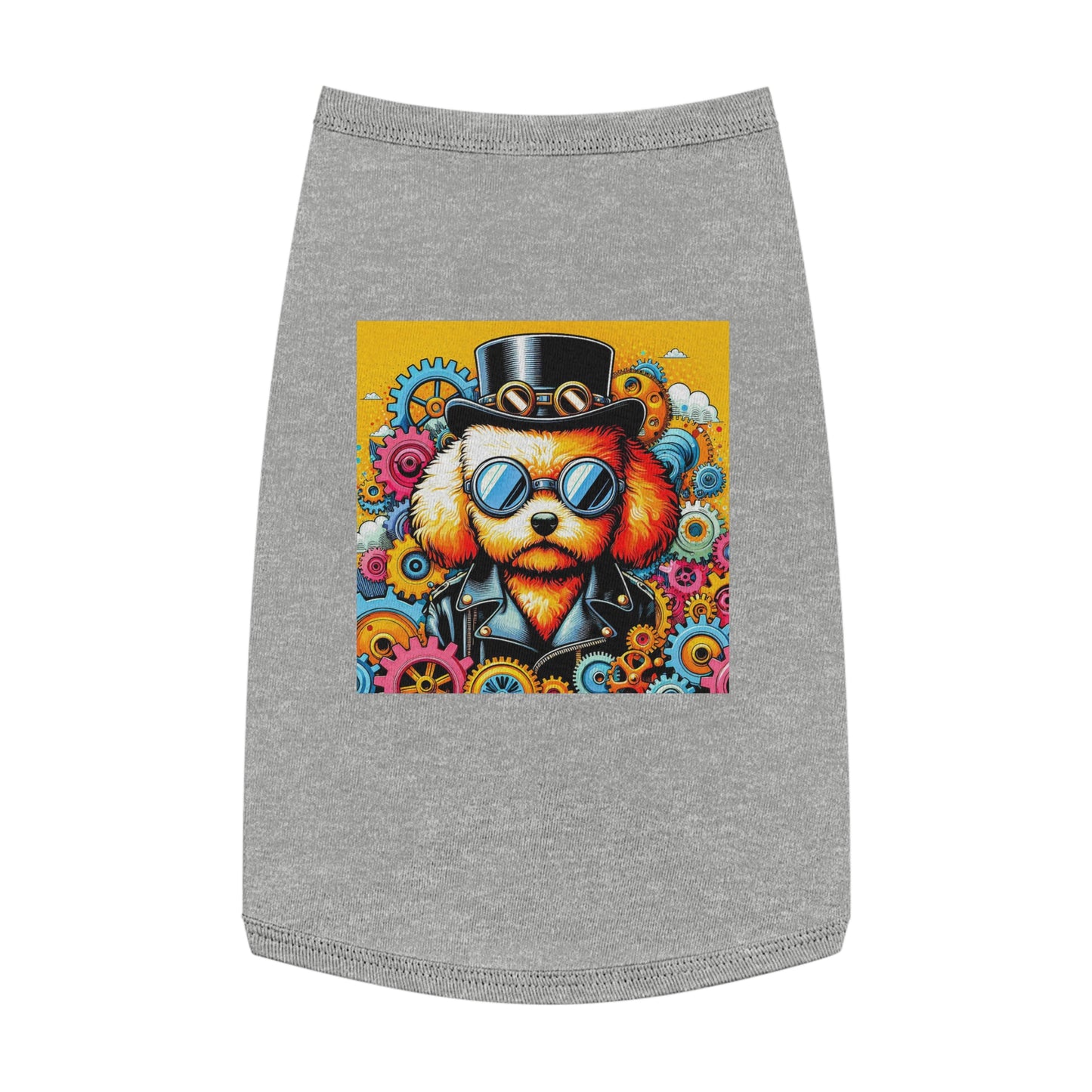 Pet Tank Top Poodle Pets Printify L Heather