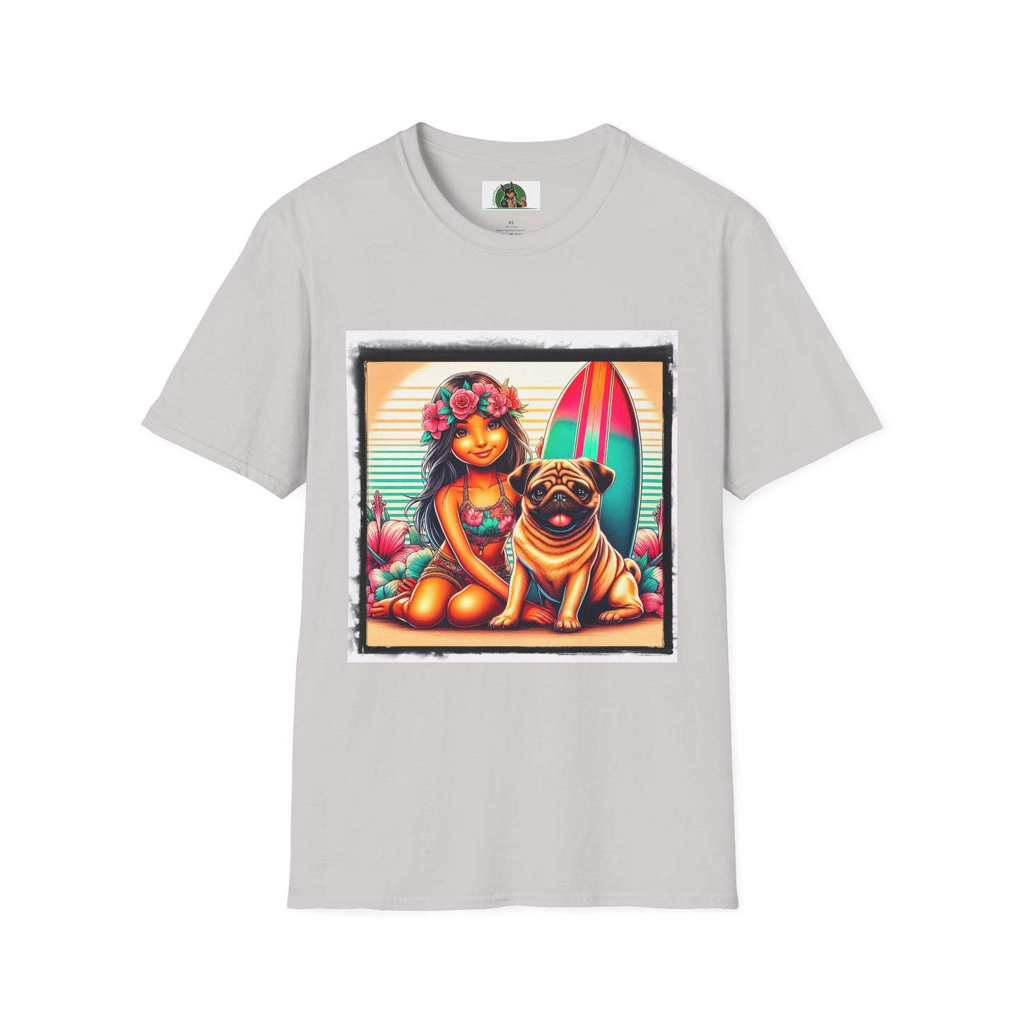 Pugs T-Shirt Printify S Ice Grey