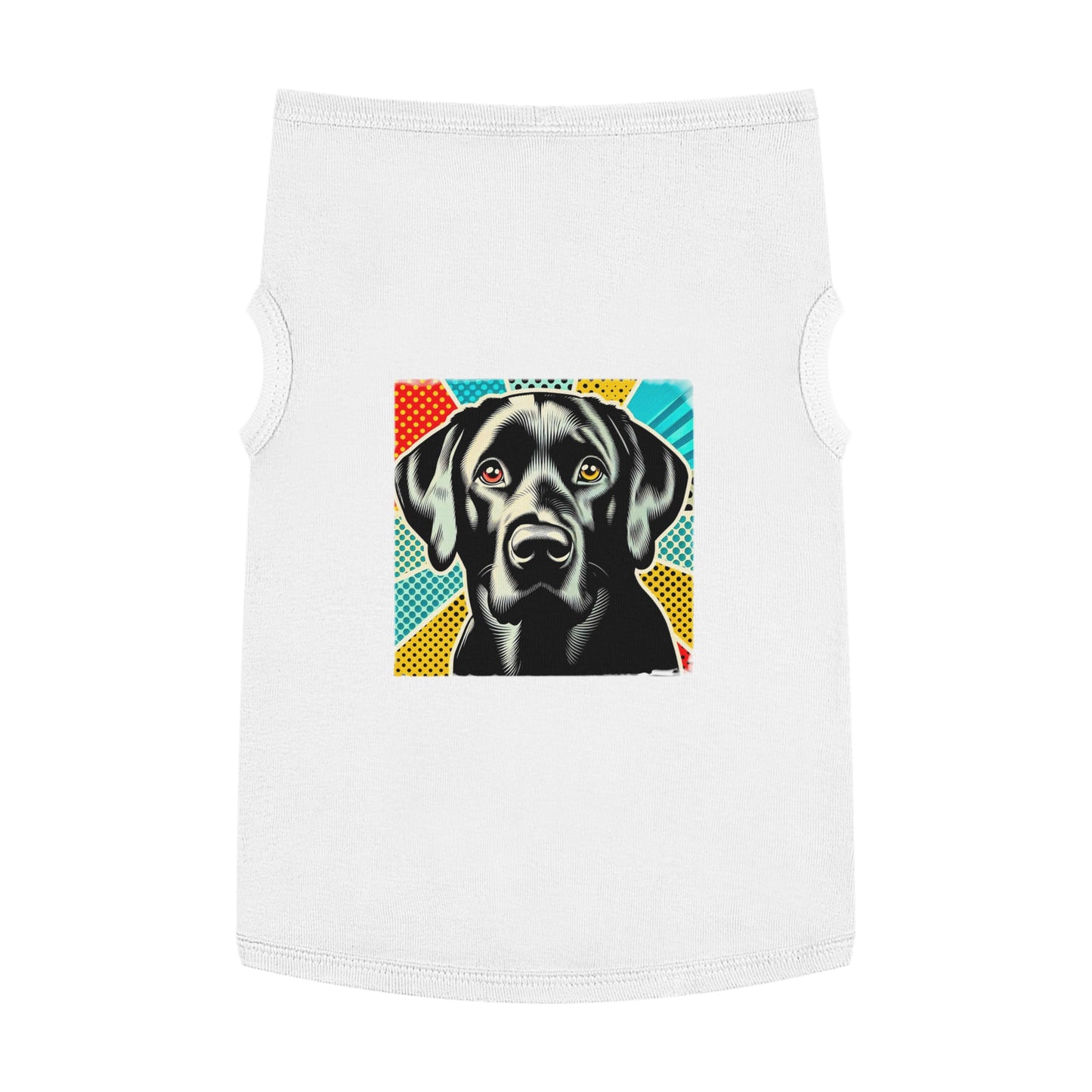 Labrador Retriever colorful comic shirt Pets Printify XL White