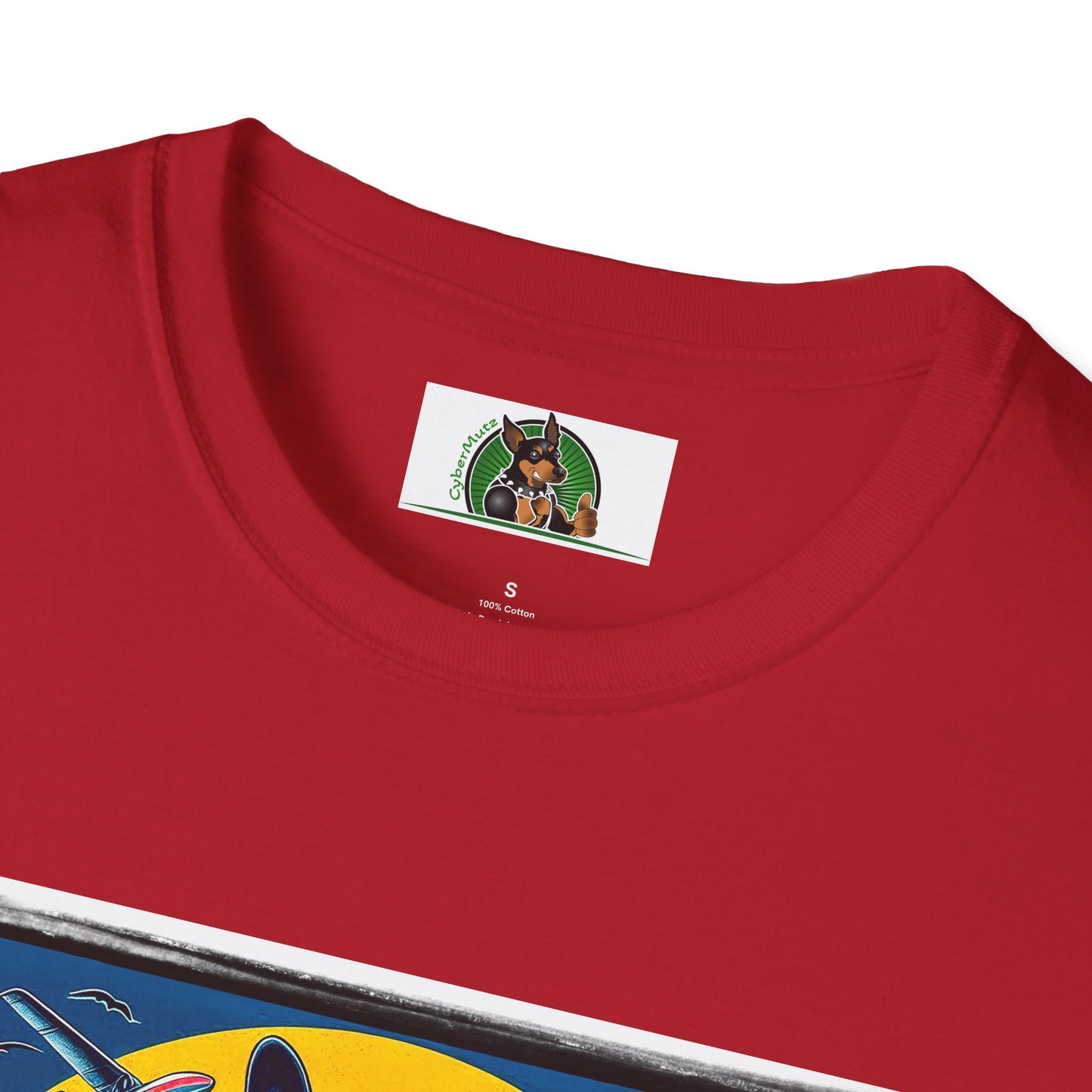 Boston Terrier Male Dog With Boogie Board T-Shirt Printify