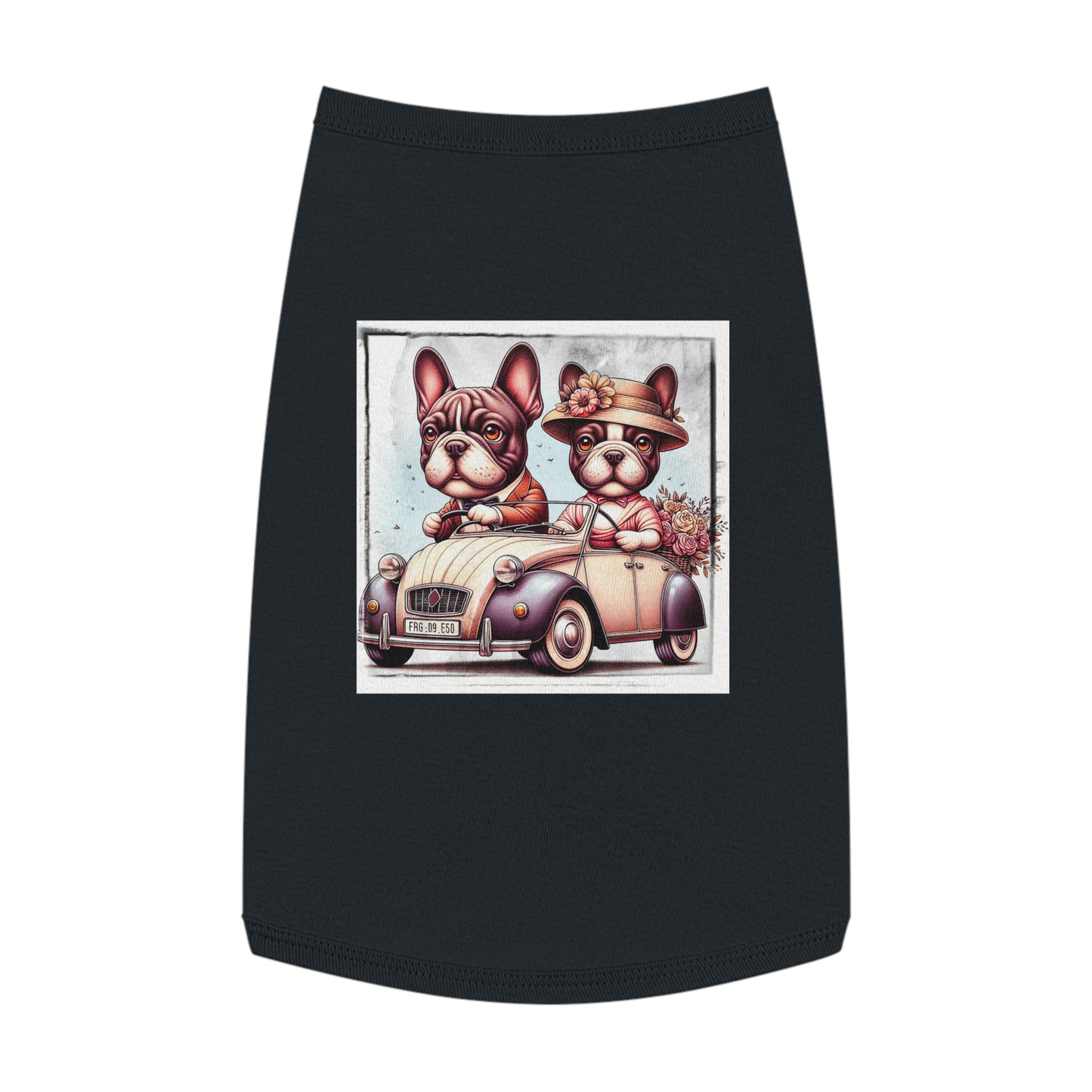 Wacky Pet Tank Top French Bulldog young couple t shirt Pets Printify