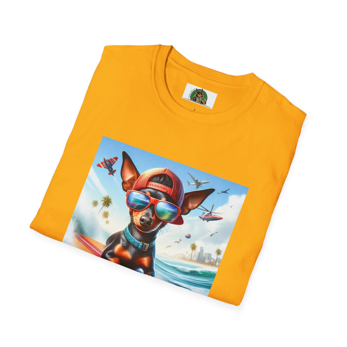 Min Pin T-Shirt tiny surfer
