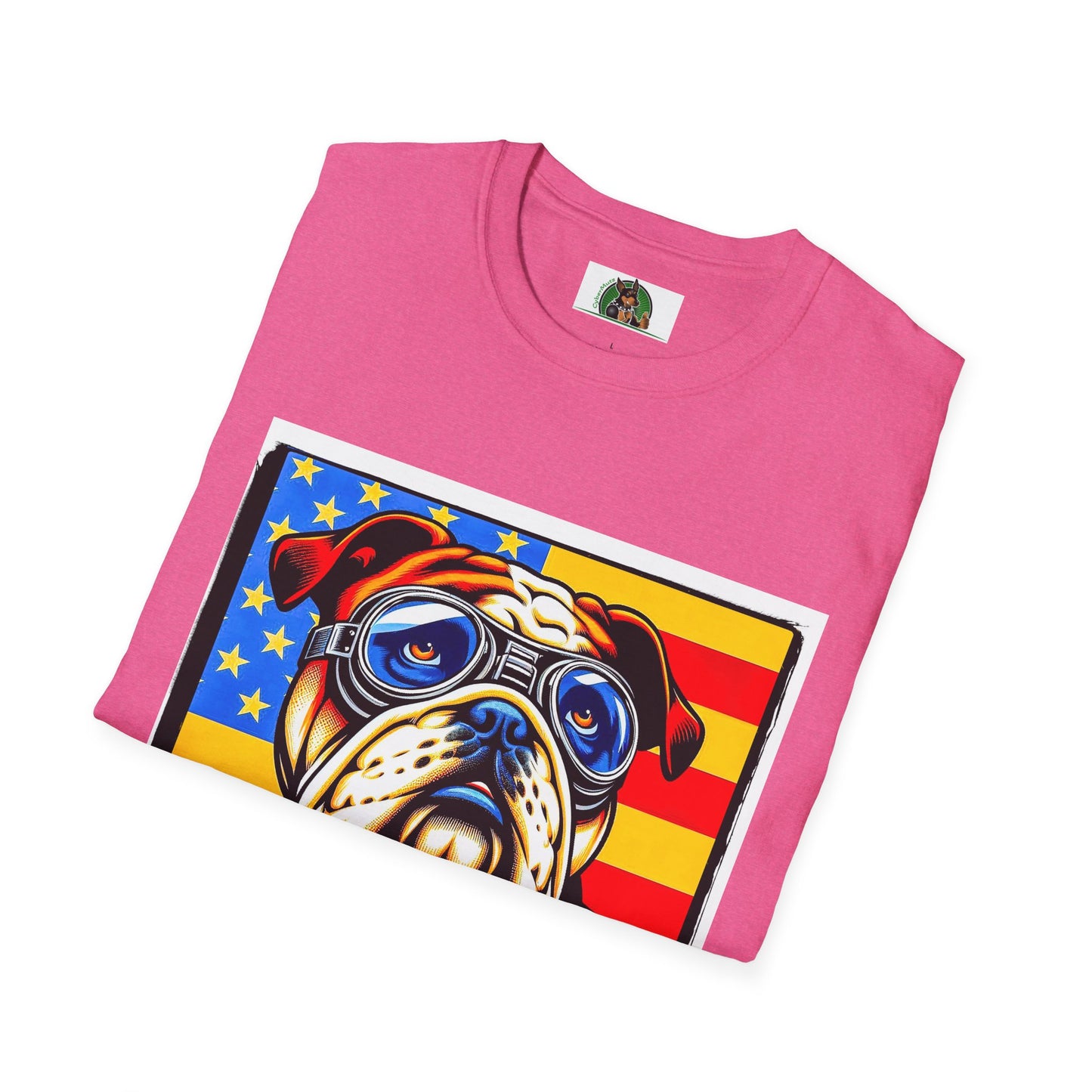 Bulldog superhero t shirt