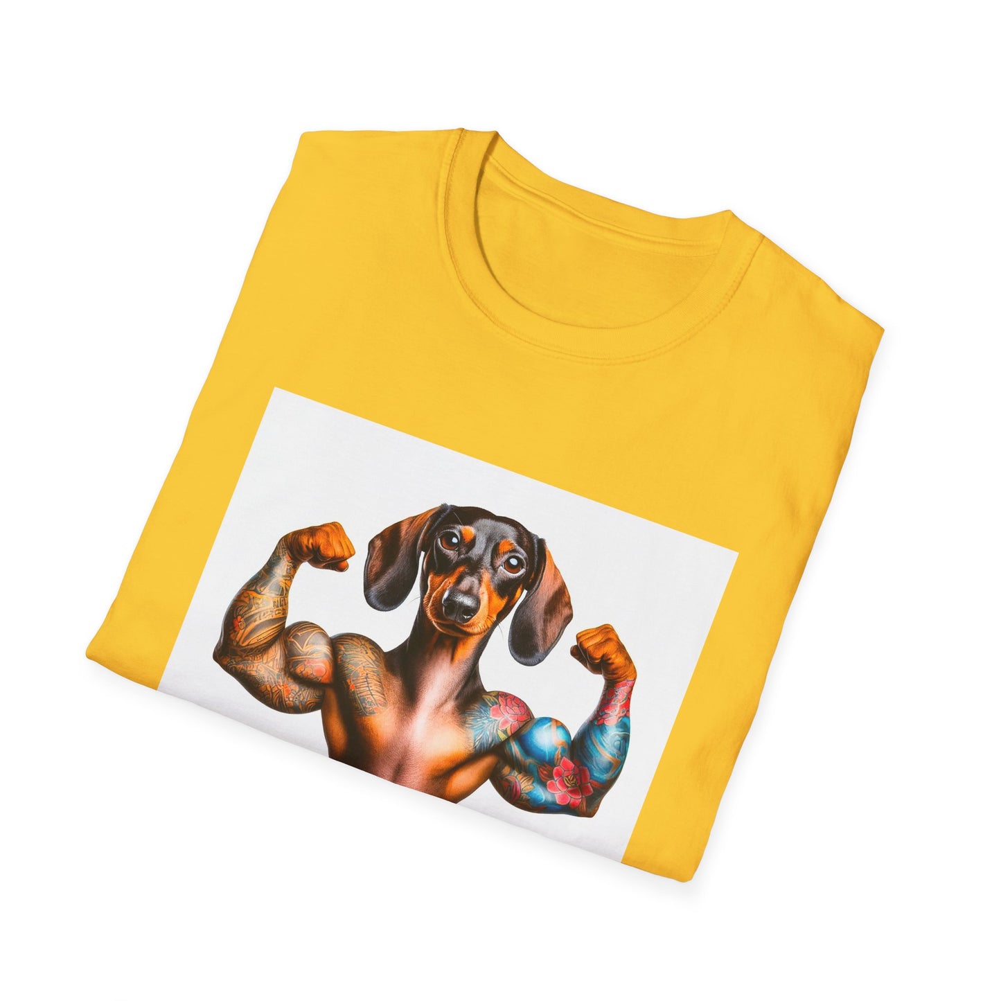 Dachshund muscles man t shirt