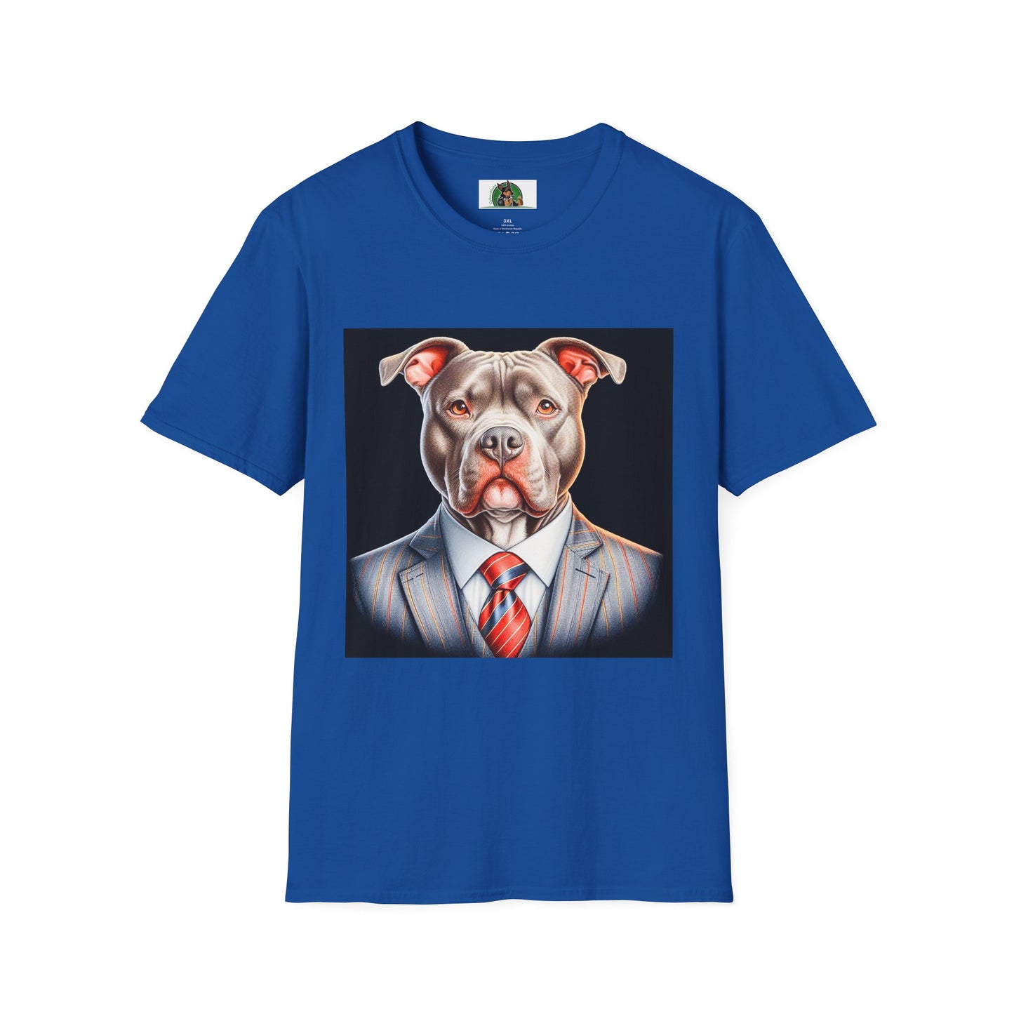 Pit Bull professional business man shirt T-Shirt Printify XS Royal