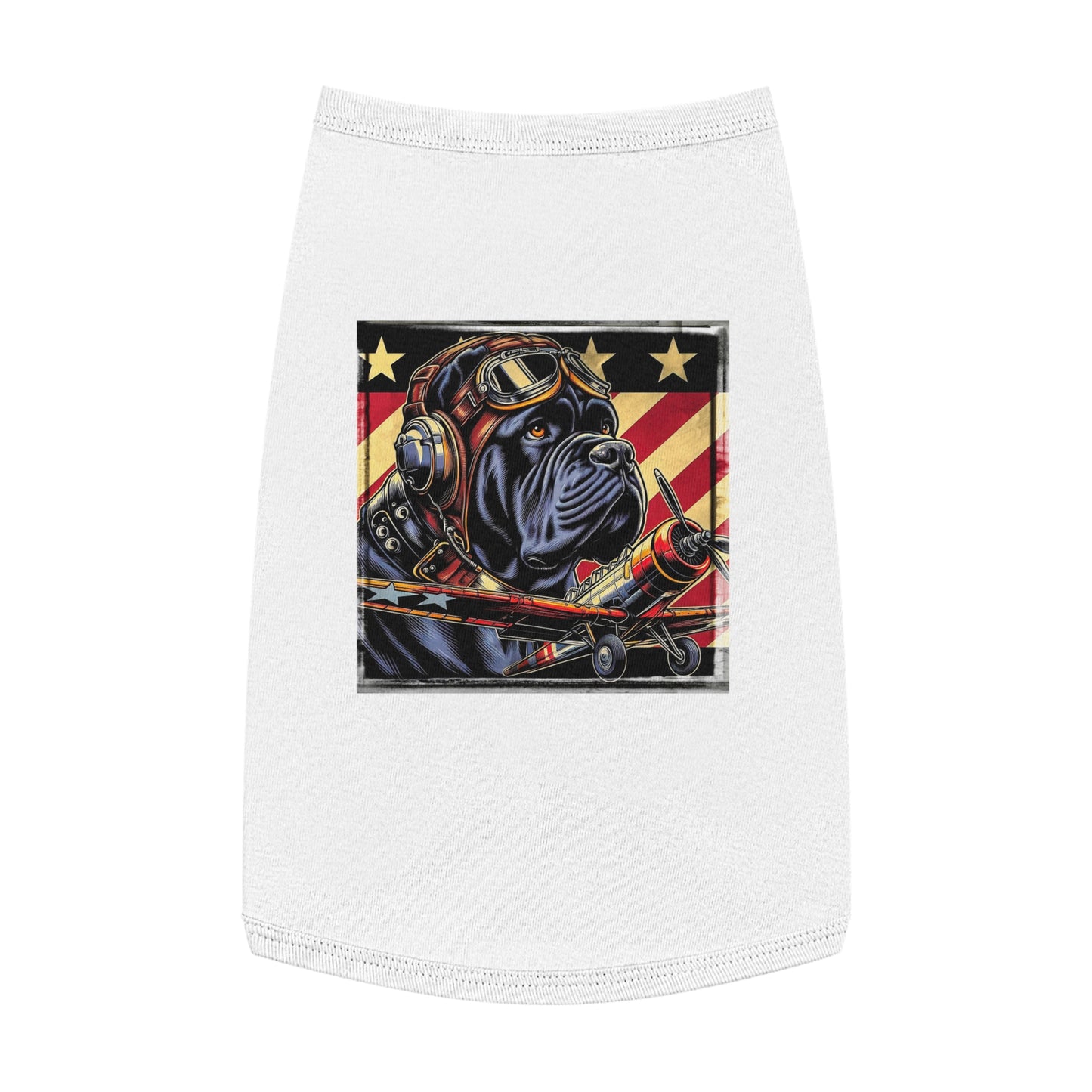 Pet Tank Top Cane Corso Pilot Pets Printify L White