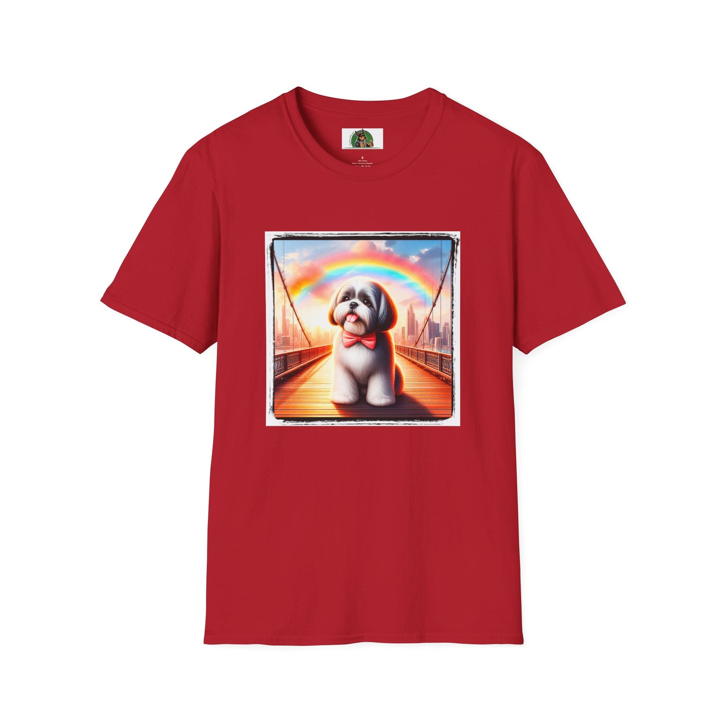 Shih Tzu rainbow shirt T-Shirt Printify S Cherry Red