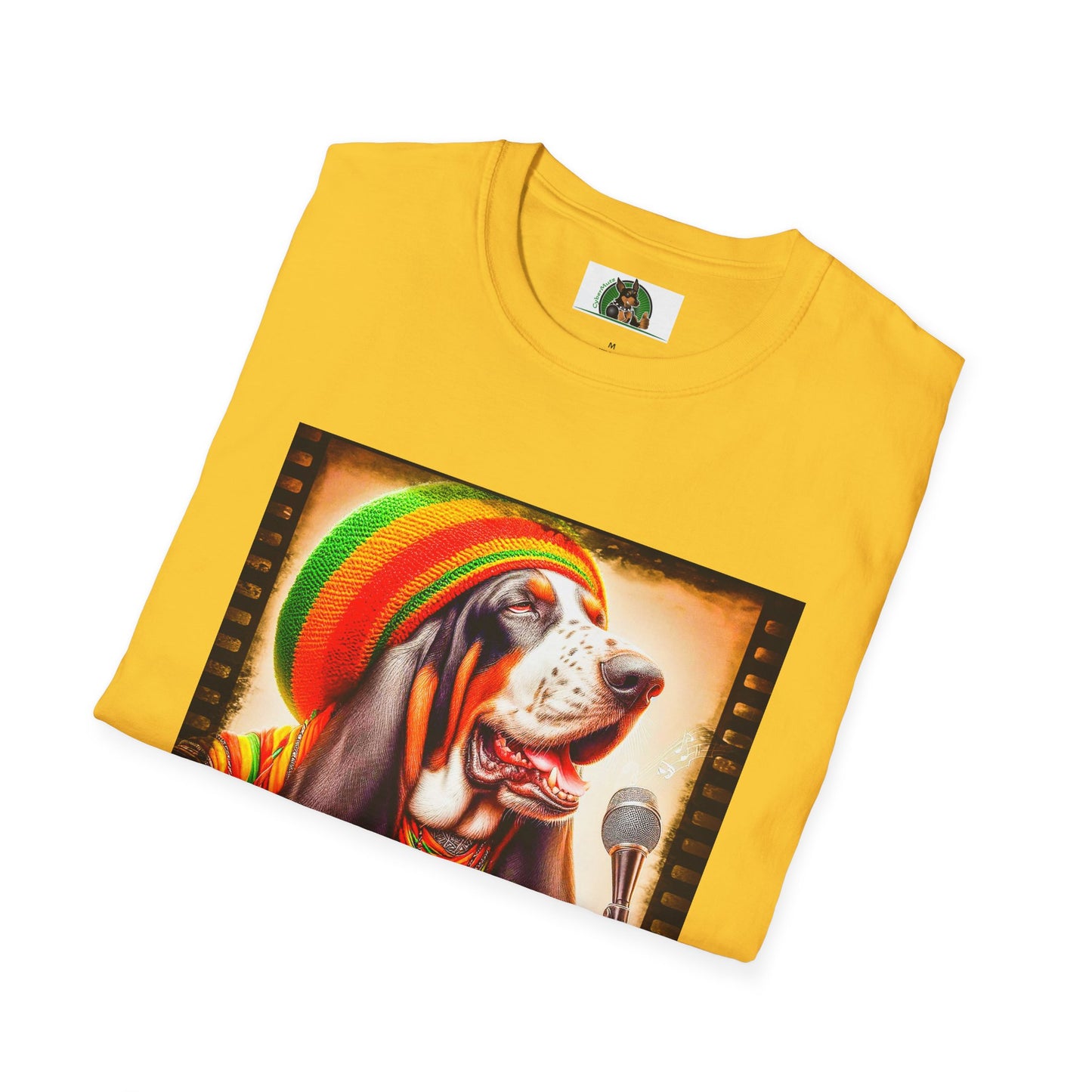 Basset Hound Playing Guitar Singing