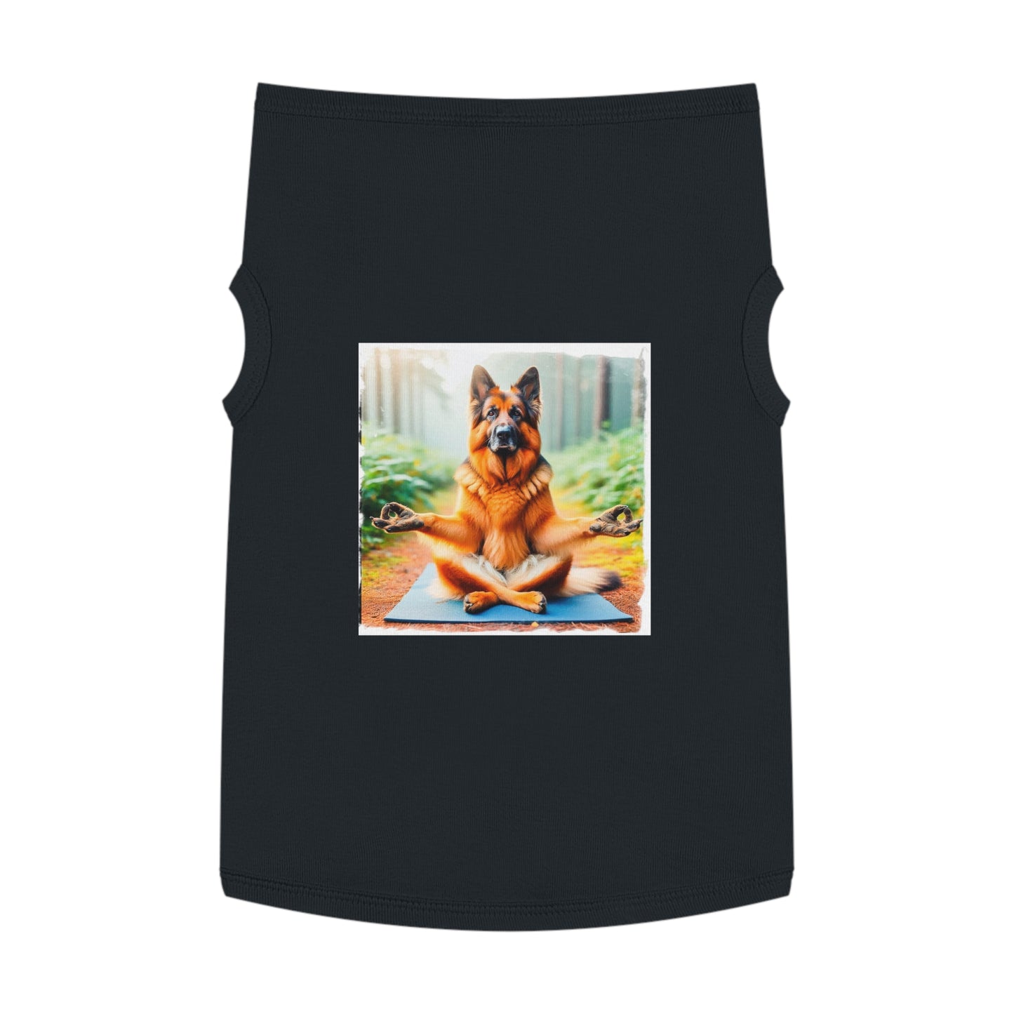 German Shepherd yoga shirt Pets Printify XL Black