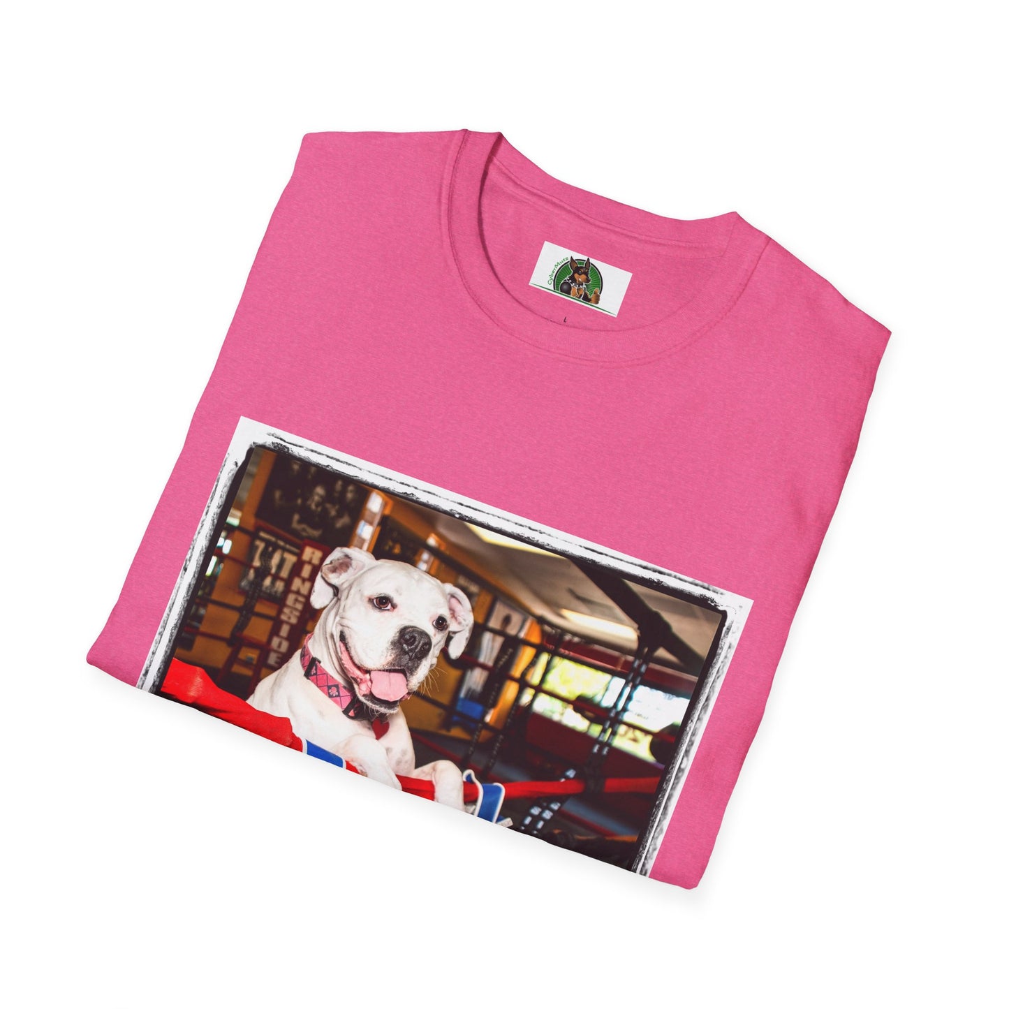 Boxer Dog In Boxing Ring Shirt T-Shirt Printify