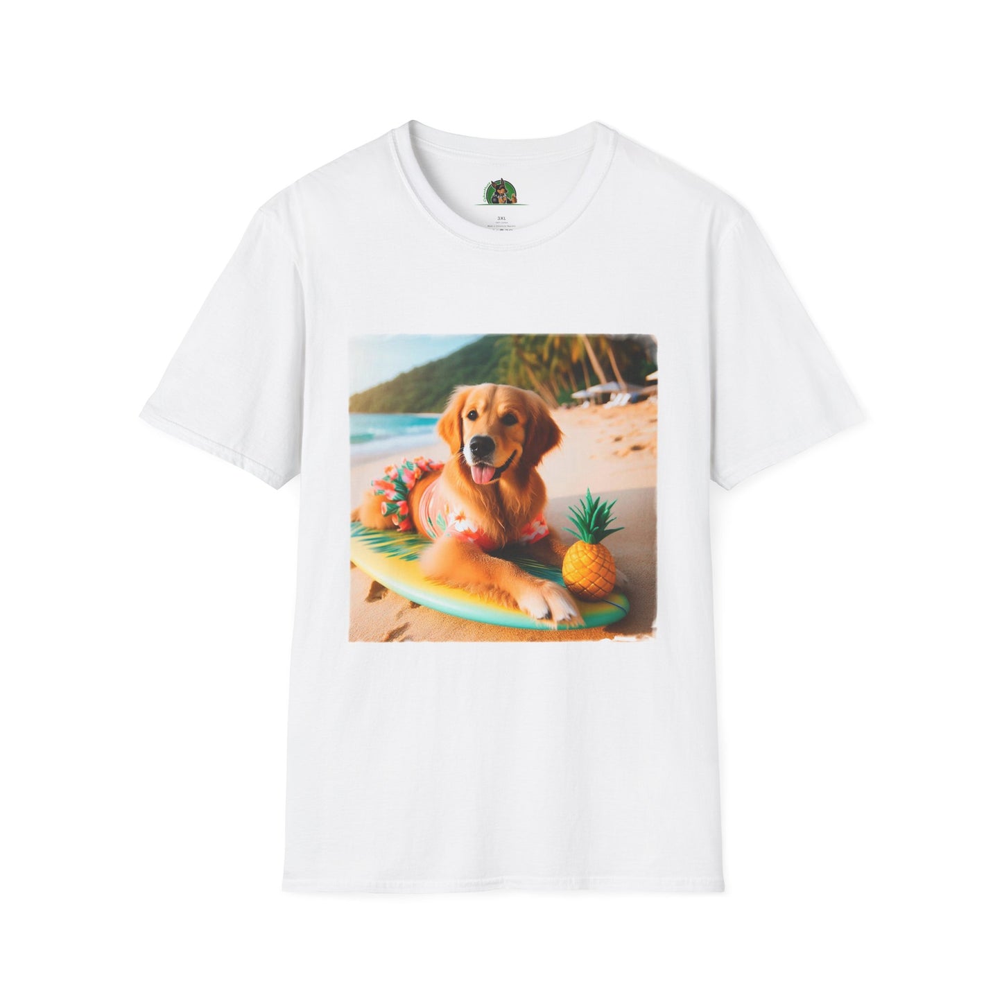 Golden Retriever swim day shirt T-Shirt Printify XS White
