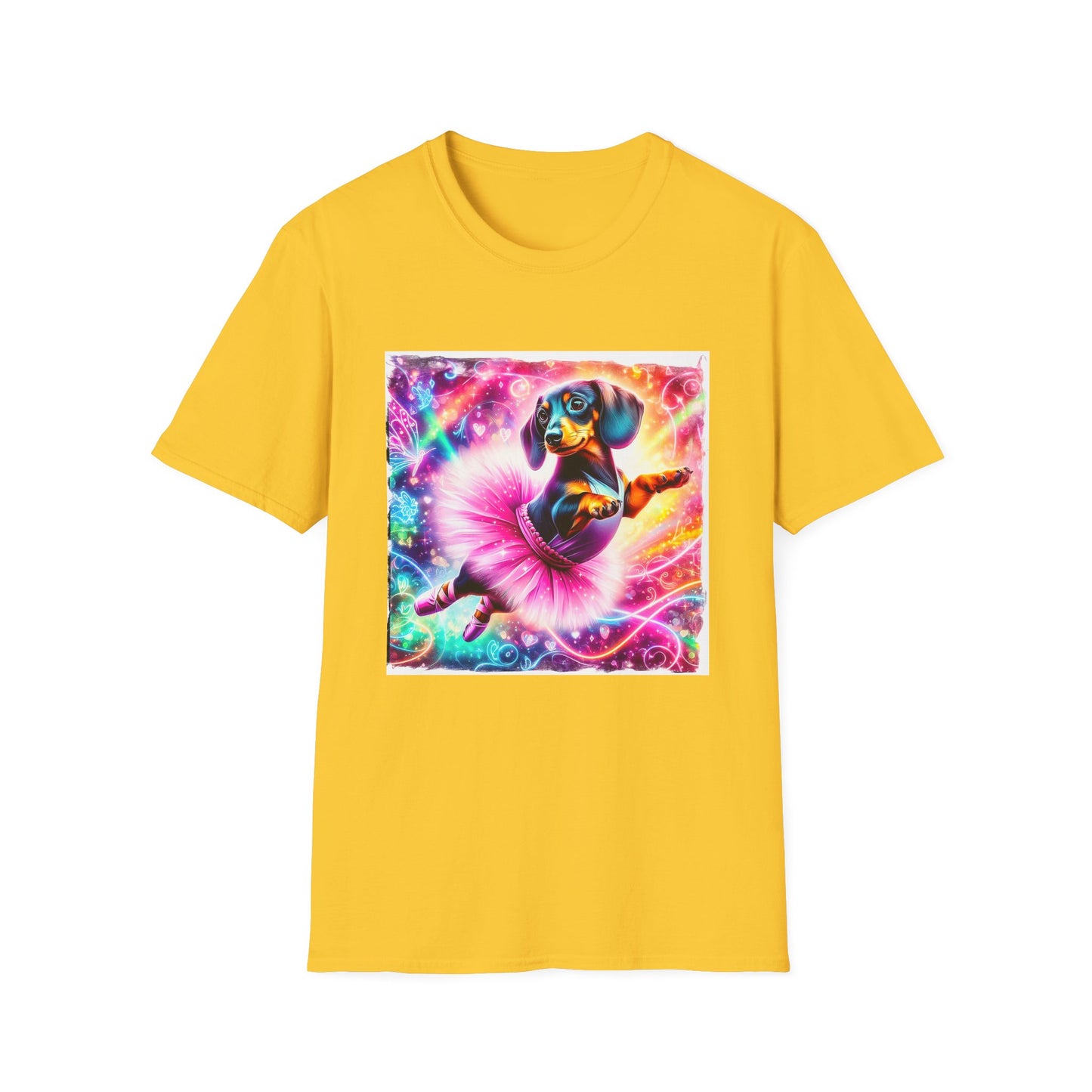 Dachshund pretty ballerina t shirt T-Shirt Printify S Daisy