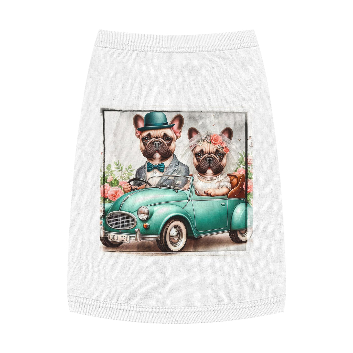 Wacky Pet Tank Top French Bulldog wedding day t shirt Pets Printify
