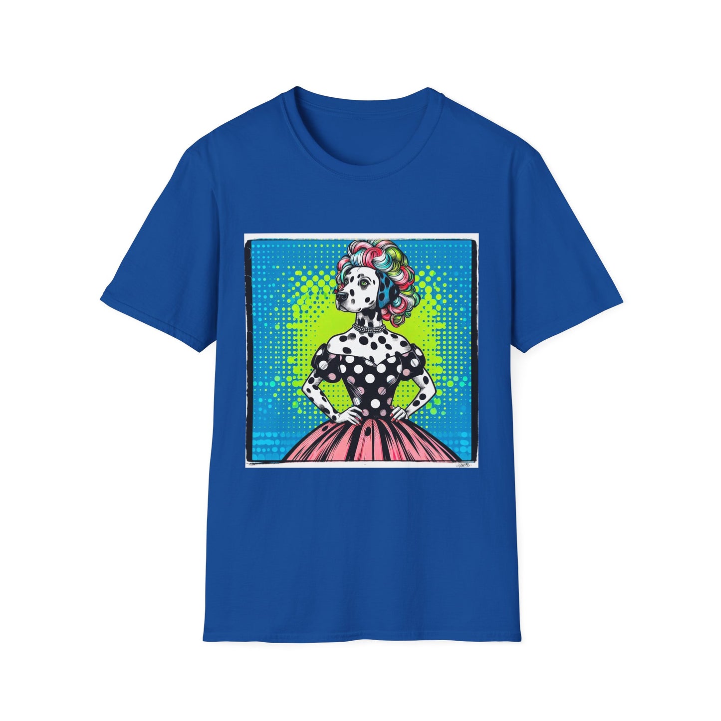 Dalmatian roaring 50s t shirt T-Shirt Printify XS Royal