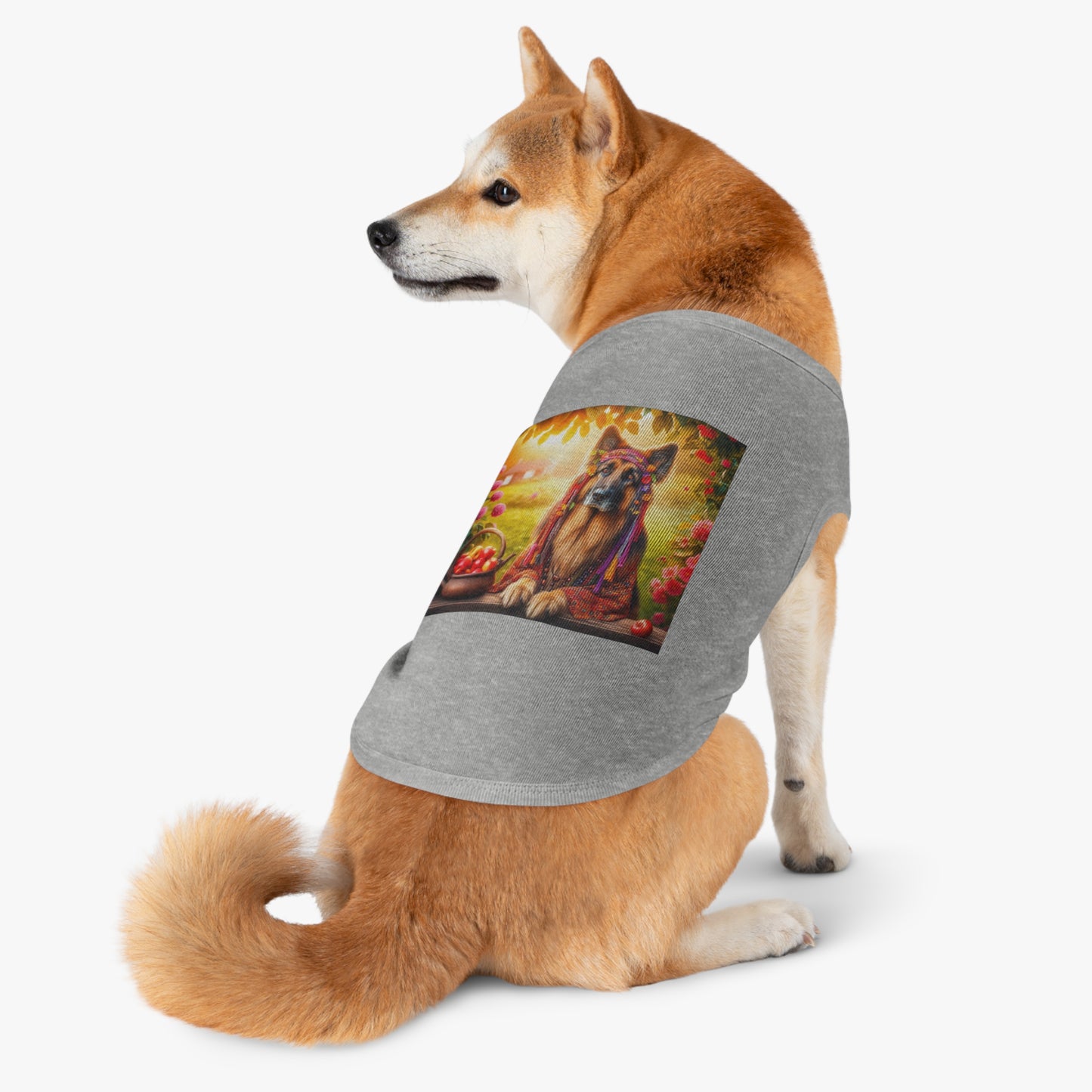 German Shepherd fun hippie Pets Printify
