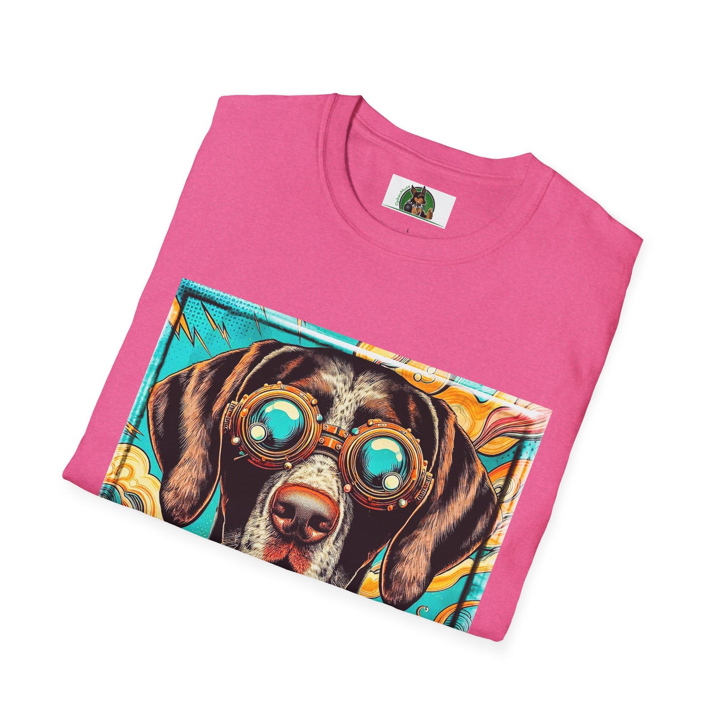 German Shorthaired Pointer steampunk colors t shirt