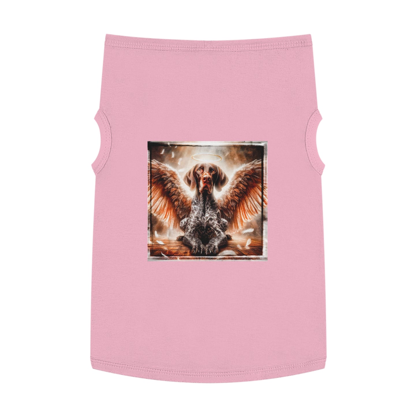 Pet Tank Top German Shorthaired Pointer angel t shirt Pets Printify XL Pink