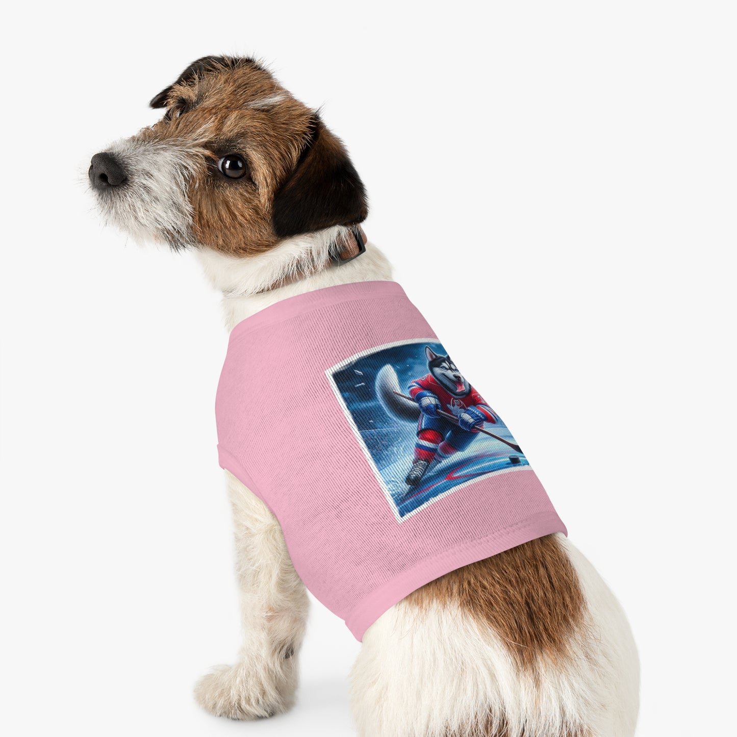 Pet Tank Top Husky hockey Pets Printify