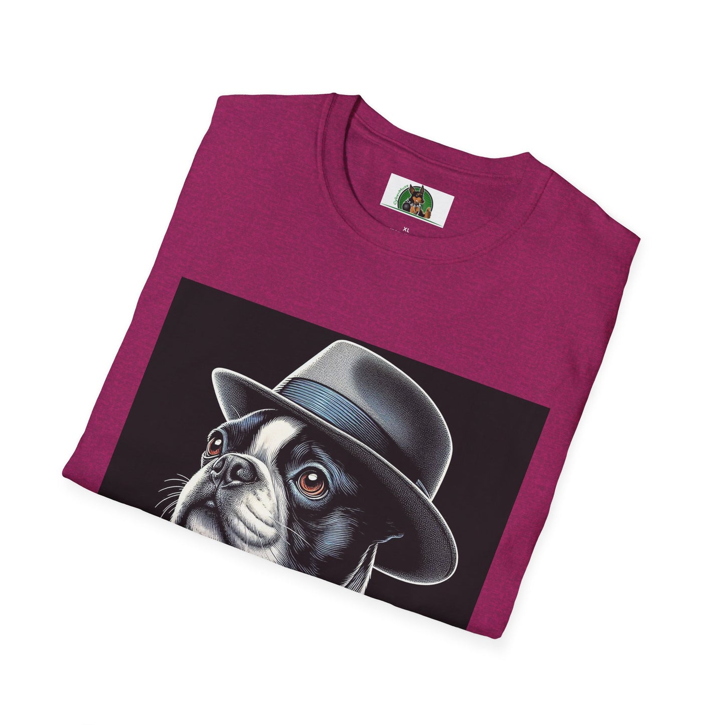 Boston Terrier Classy Dog In Suit Shirt T-Shirt Printify
