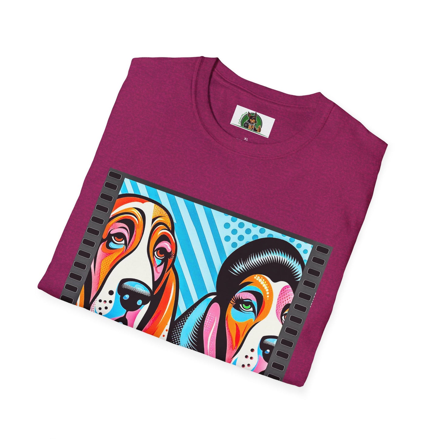 Basset Hound Colorful Couple Pop Art Pic