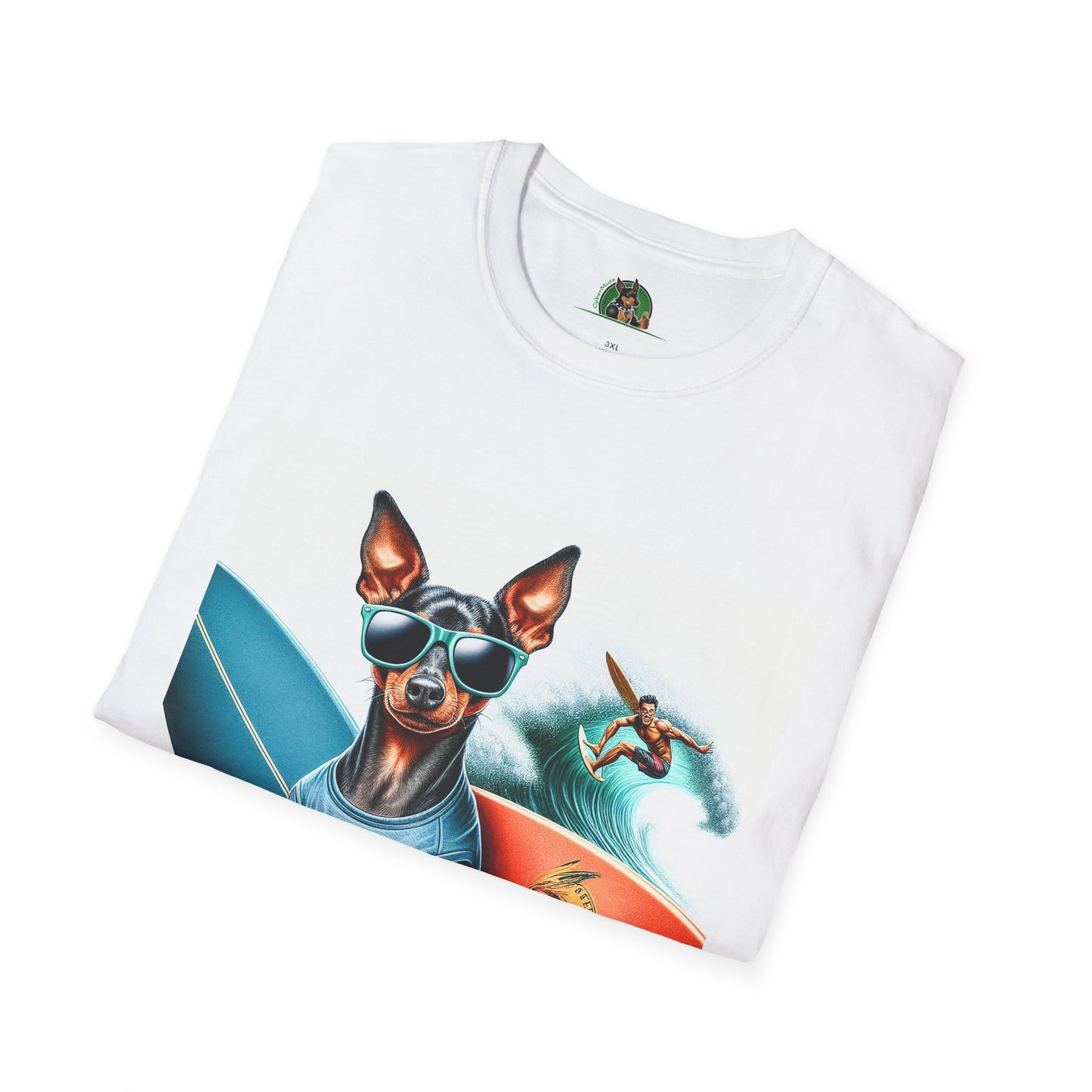 Min Pin T-Shirt surfing boy T-Shirt Printify