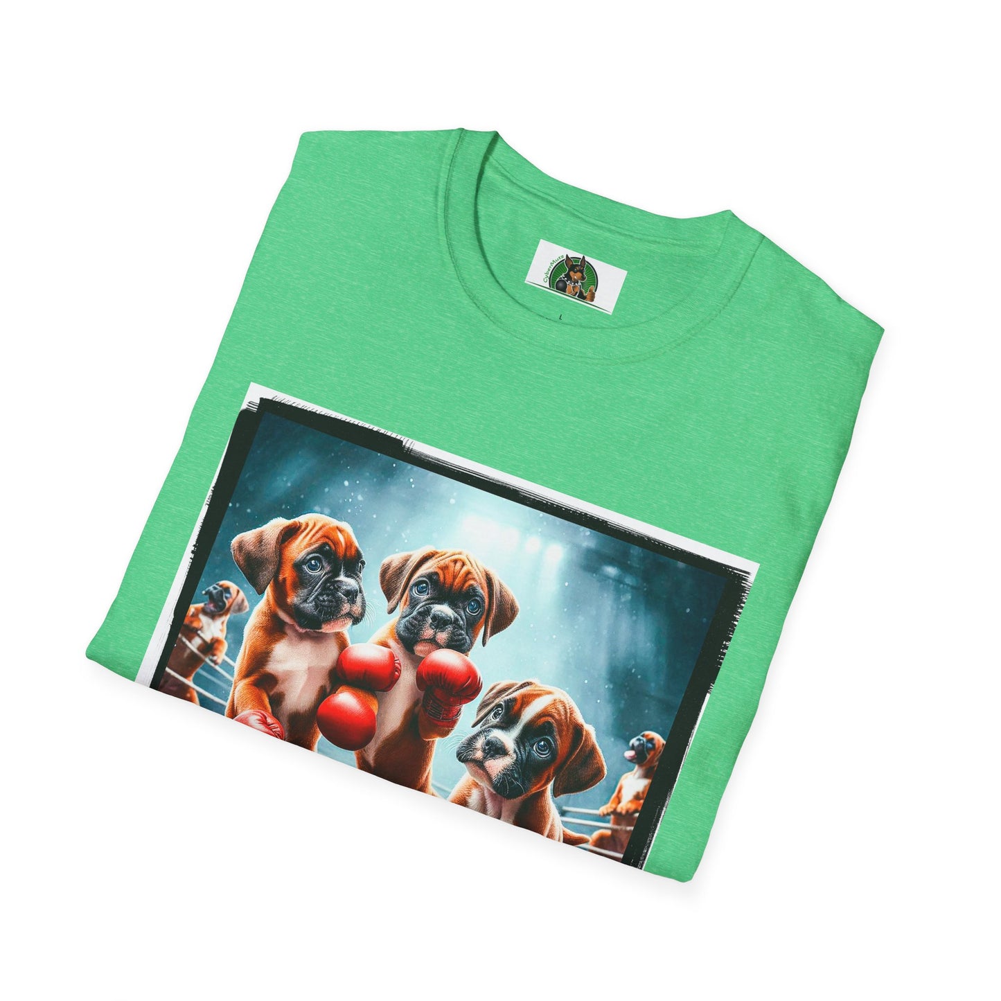 Boxer Puppies In Boxing Ring Shirt T-Shirt Printify