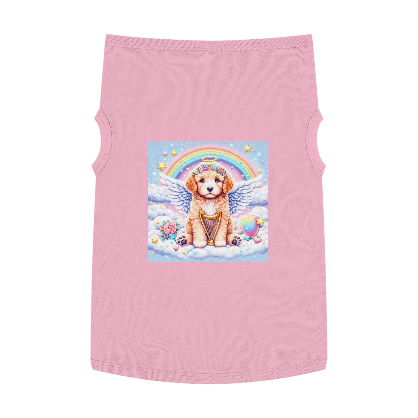 Pet Tank Golden Doodle baby Angel shirt Pets Printify XL Pink