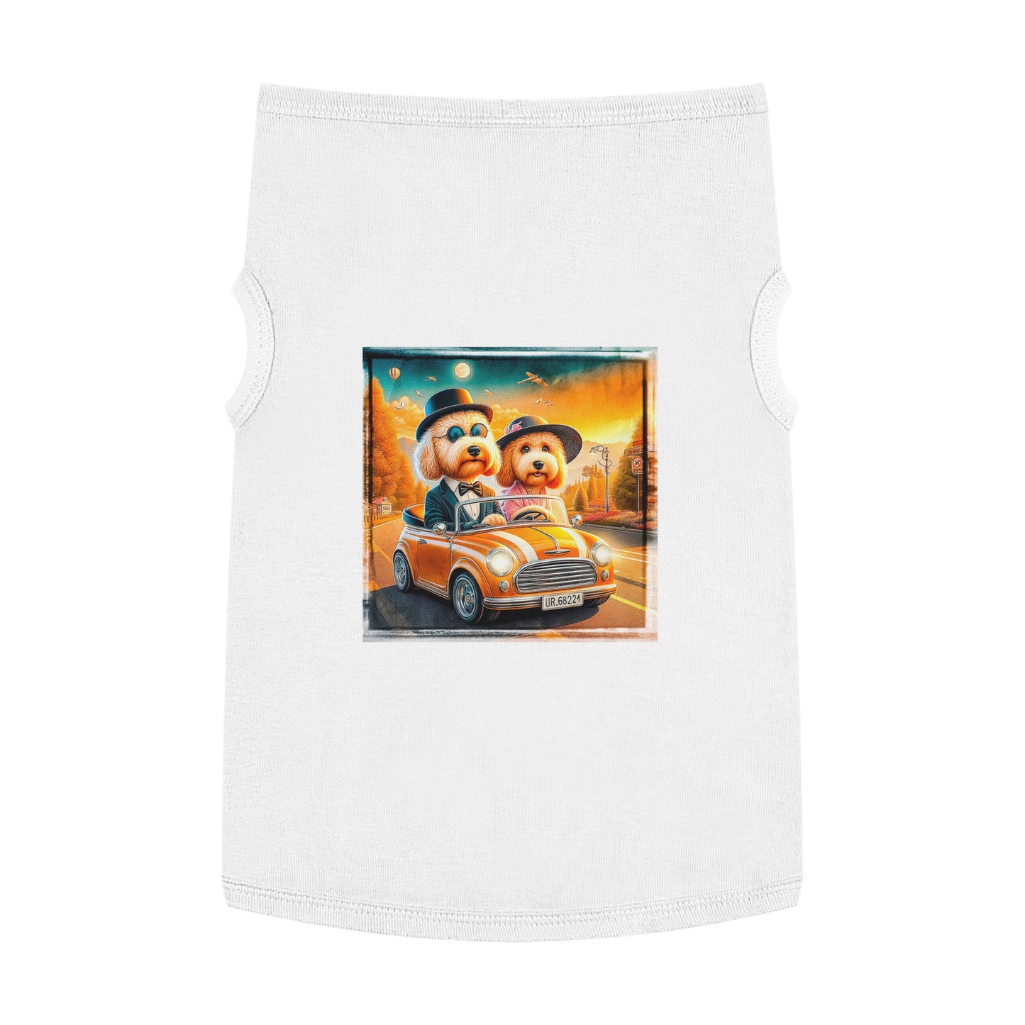 Wacky Pet Tank Golden Doodle fun couple Pets Printify XL White