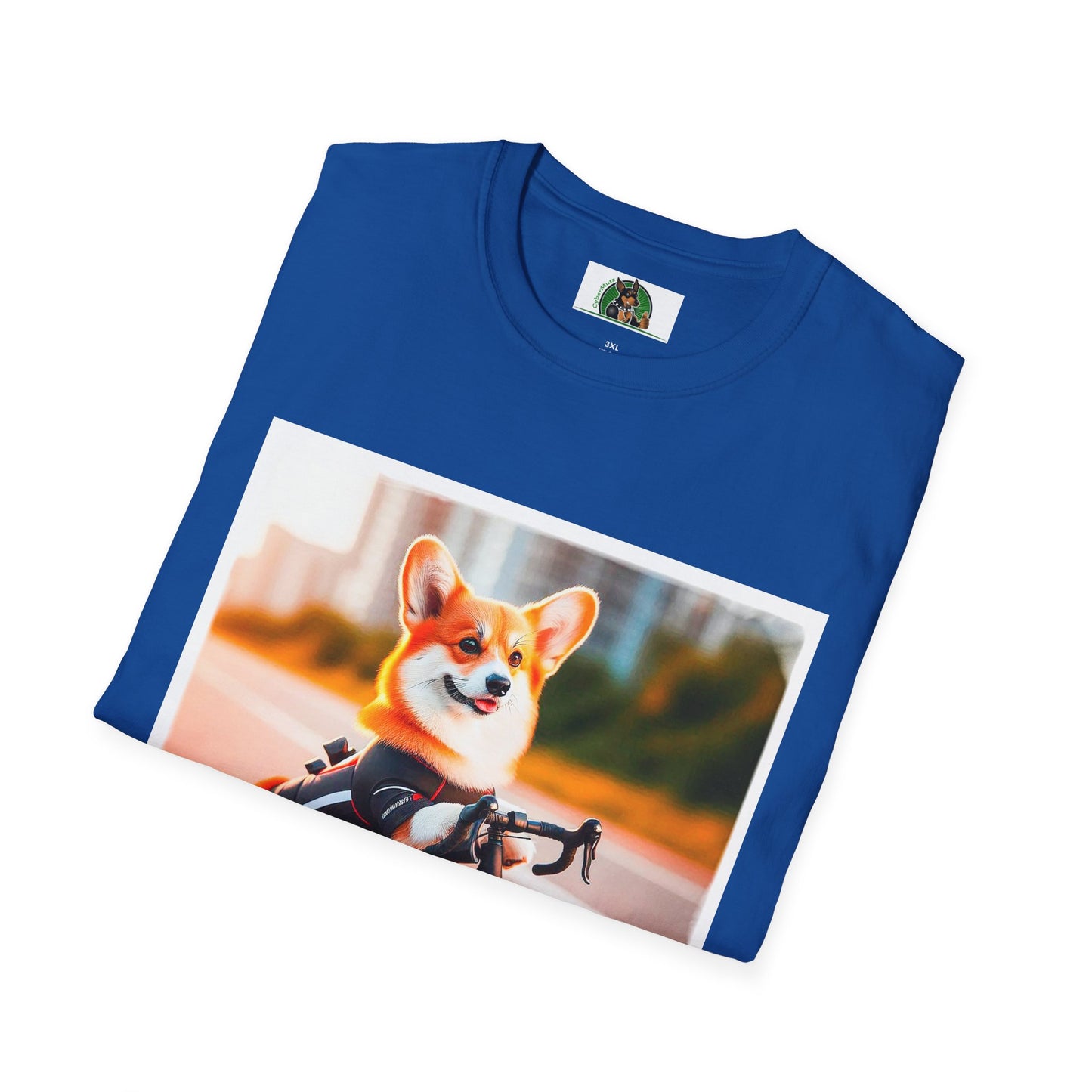 Pembroke Welsh Corgi tiny bike shirt T-Shirt Printify