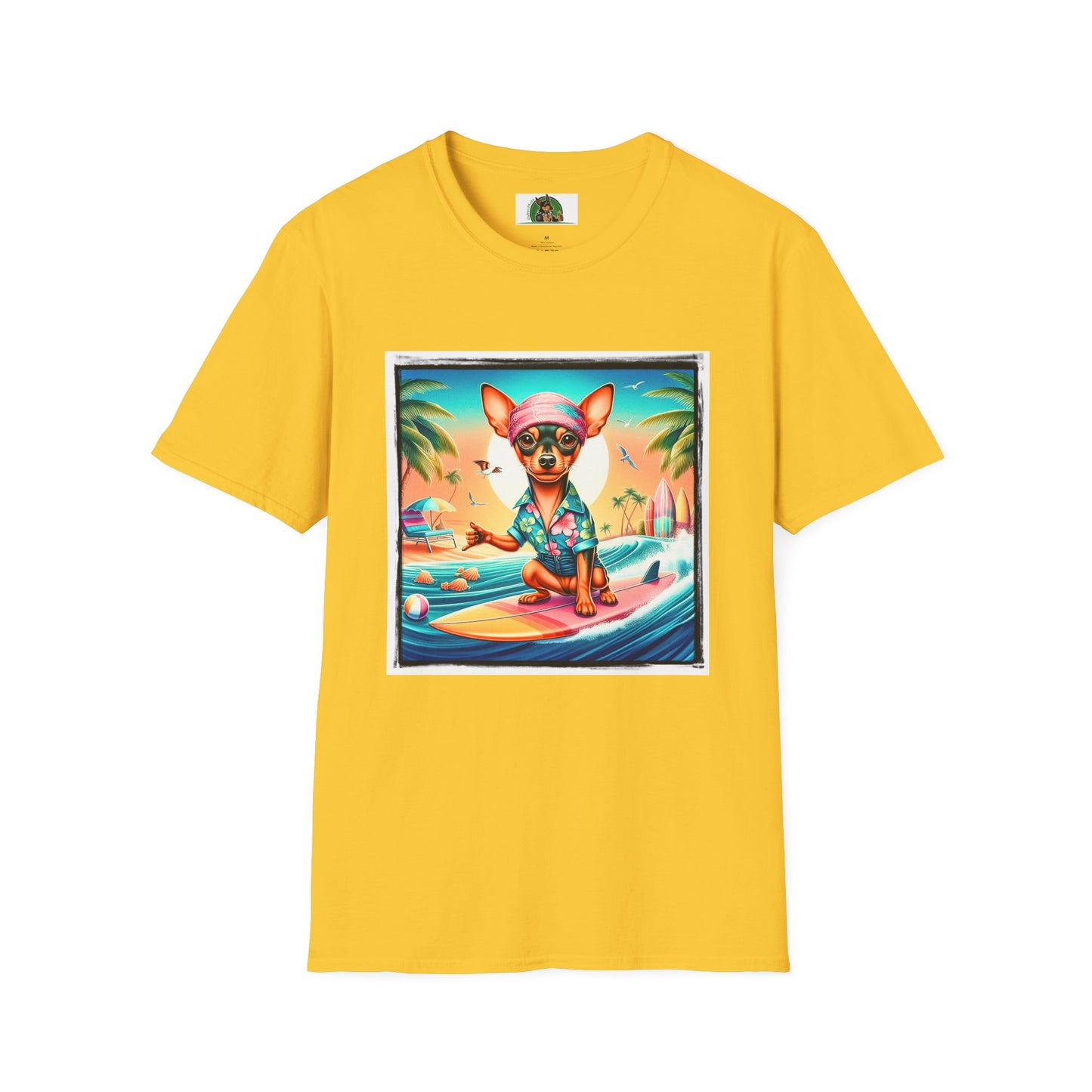 Min Pin T-Shirt Hawaiian surfing T-Shirt Printify S Daisy