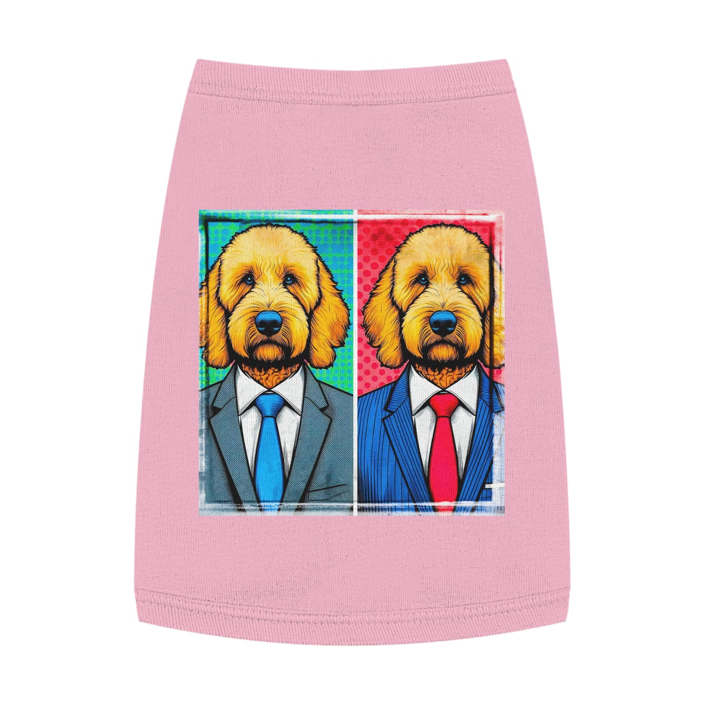 Pet Tank Golden Doodle business friends shirt Pets Printify M Pink