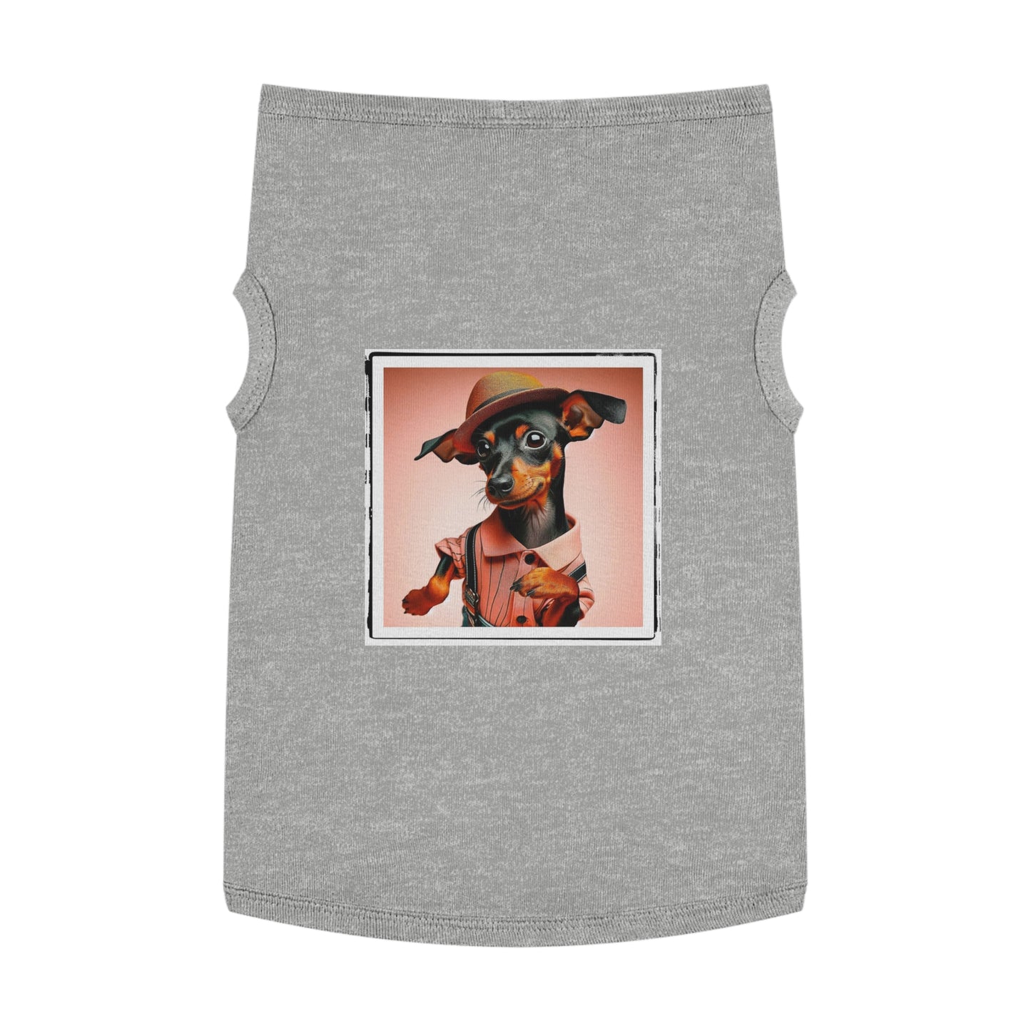 - Min Pin Tank Tops tiny dancer Pets Printify XL Heather
