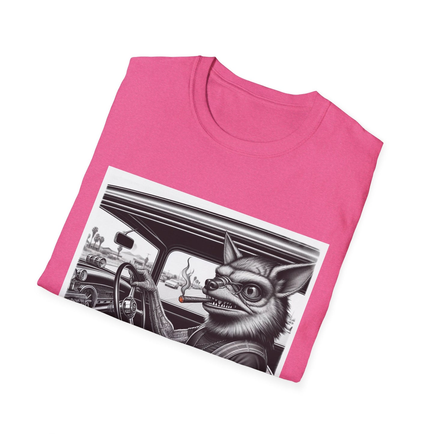 Chupacabra smoking and driving t shirt