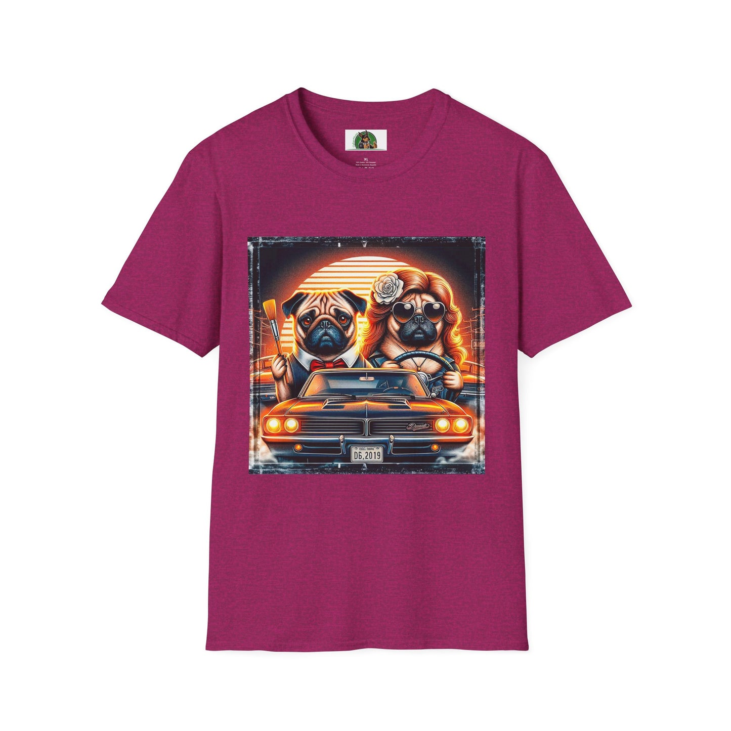 Wacky Pugs T-Shirt Printify S Antique Heliconia