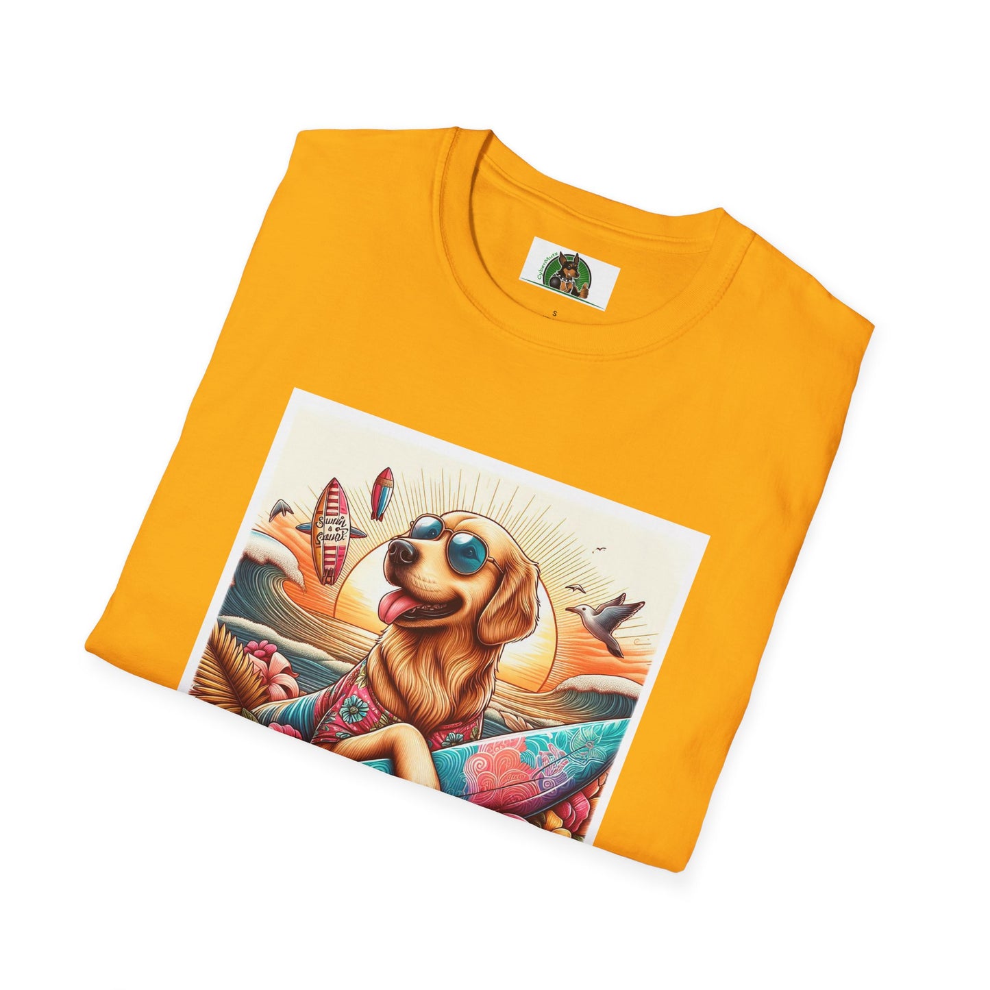 Golden Retriever beach day shirt
