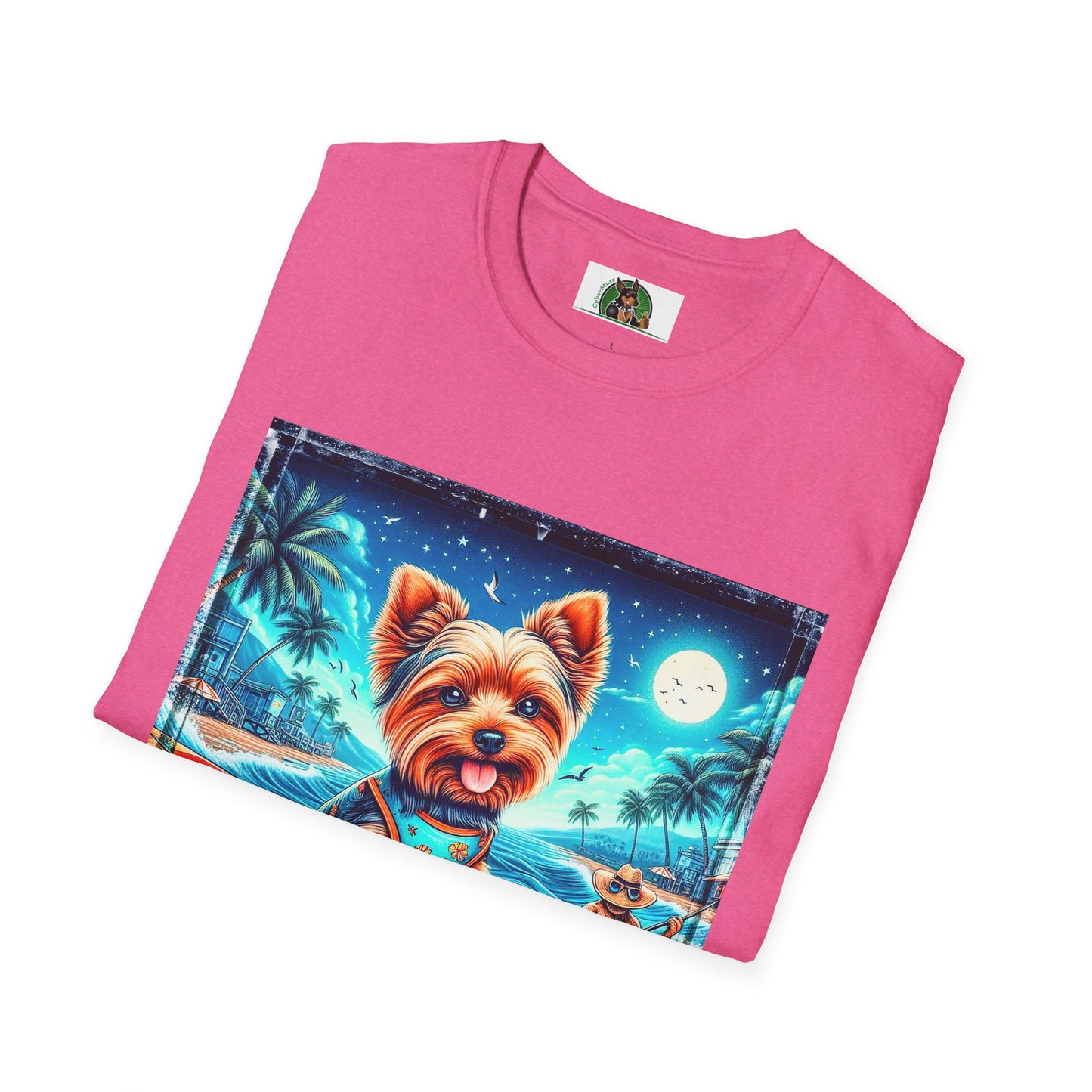 Yorkie night surfer shirt
