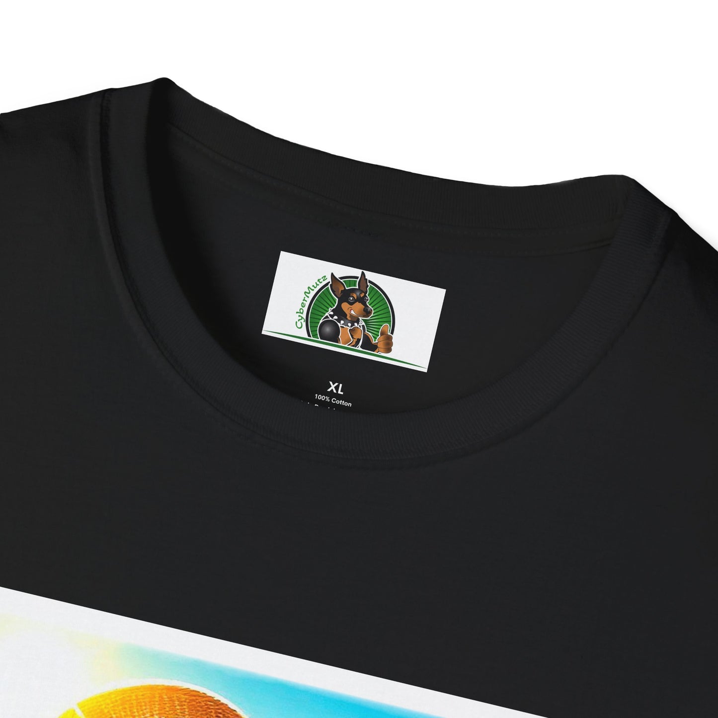 Beagle Girl Dog Wearing Sun Hat At Beach T-Shirt Printify