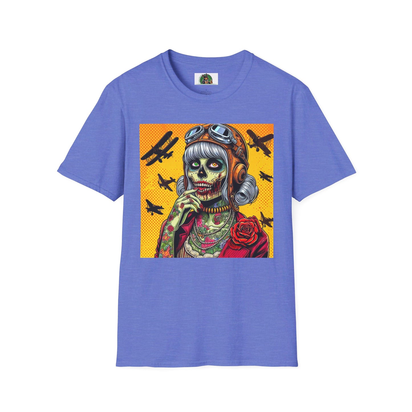 Zombie Girl T-Shirt Printify Heather Royal S