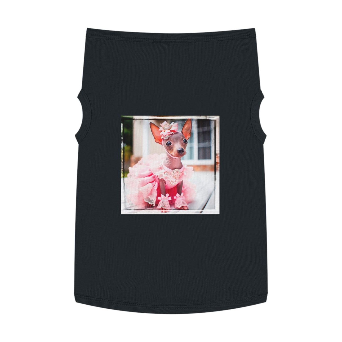 Mexican Hairless pink cutie shirt Pets Printify XL Black