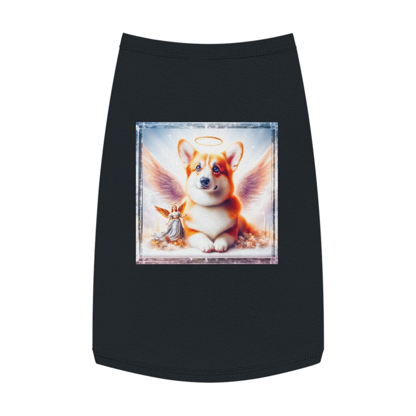 Pembroke Welsh corgi pretty Angel Pets Printify L Black