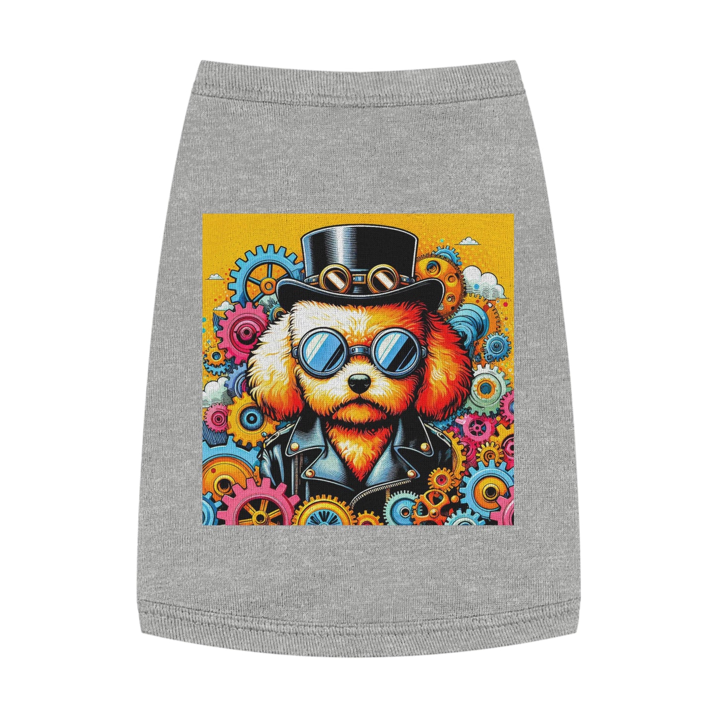 Pet Tank Top Poodle Pets Printify M Heather