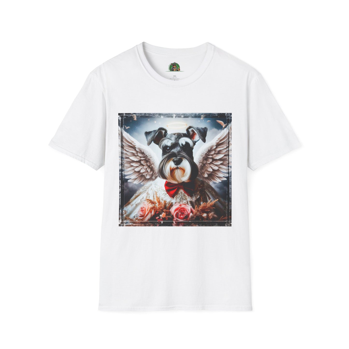 Miniture Schnauzer heavenly Angel shirt T-Shirt Printify XS White