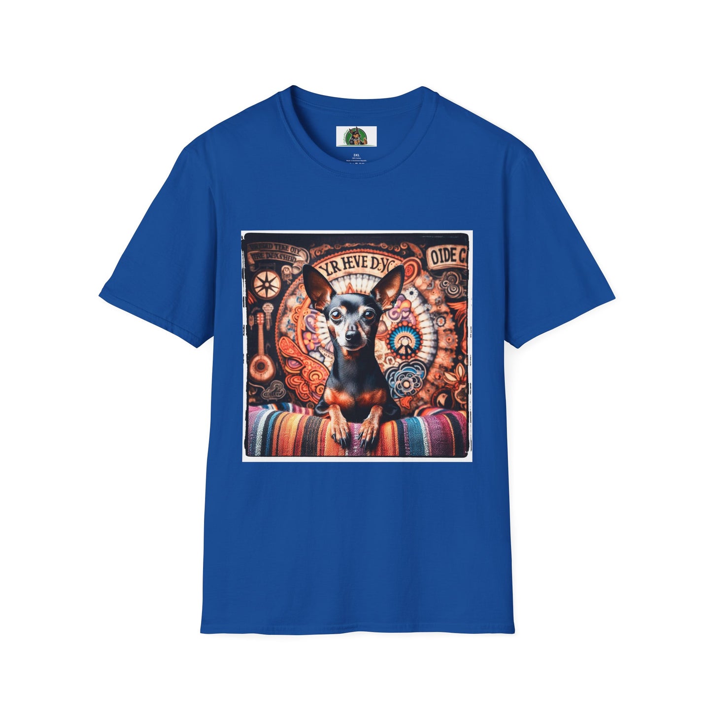Min Pin T-Shirt hippie boy T-Shirt Printify XS Royal